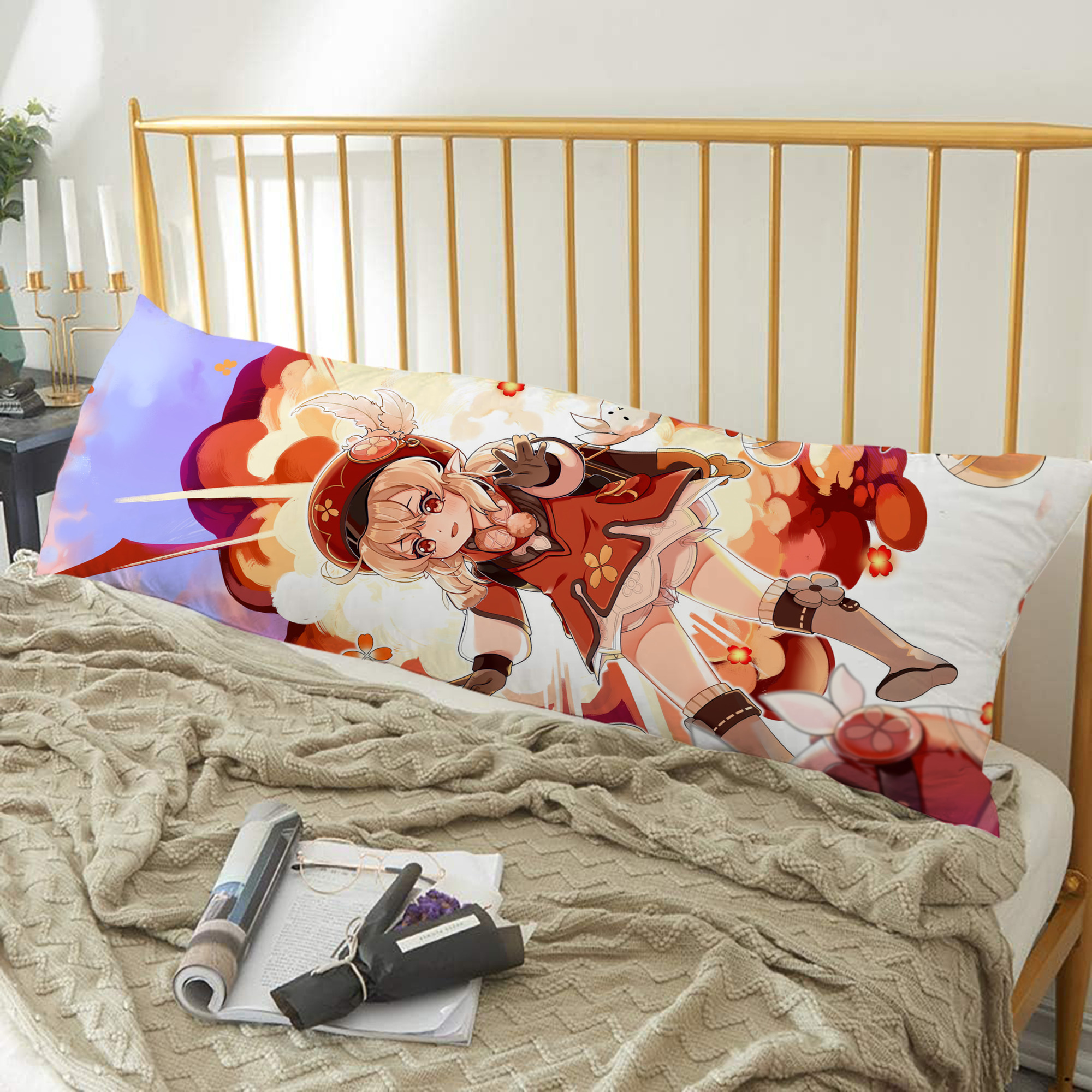 げんし神 genshin ロング抱き枕カバー 両面プリントタイプ（サイズ選択可）