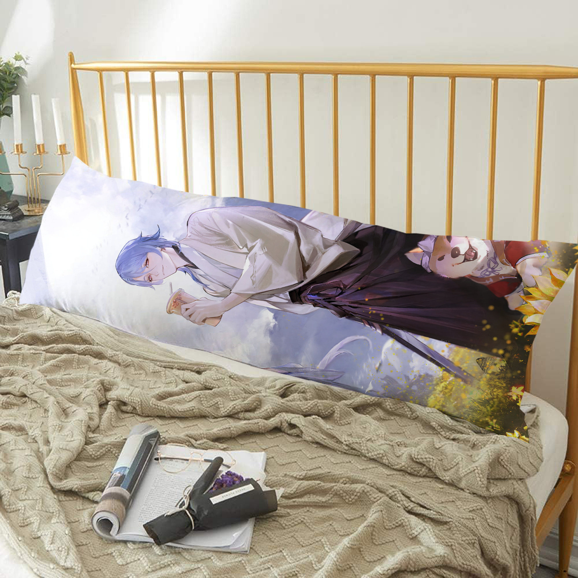 げんし神 genshin ロング抱き枕カバー 両面プリントタイプ（サイズ選択可）