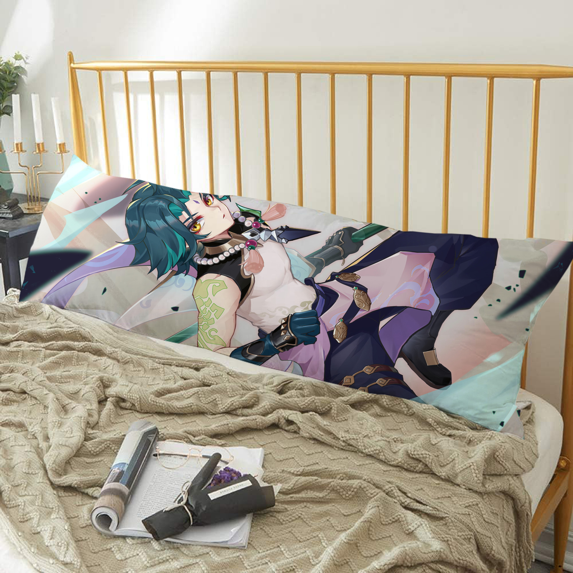 げんし神 genshin ロング抱き枕カバー 両面プリントタイプ（サイズ選択可）