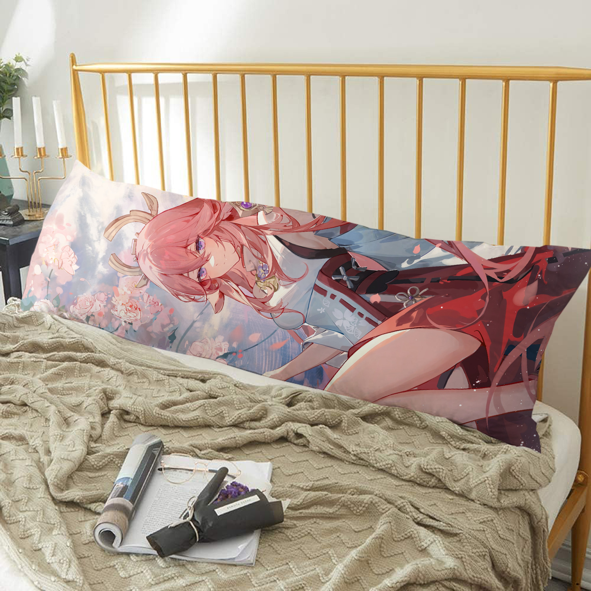 げんし神 genshin ロング抱き枕カバー 両面プリントタイプ（サイズ選択可）