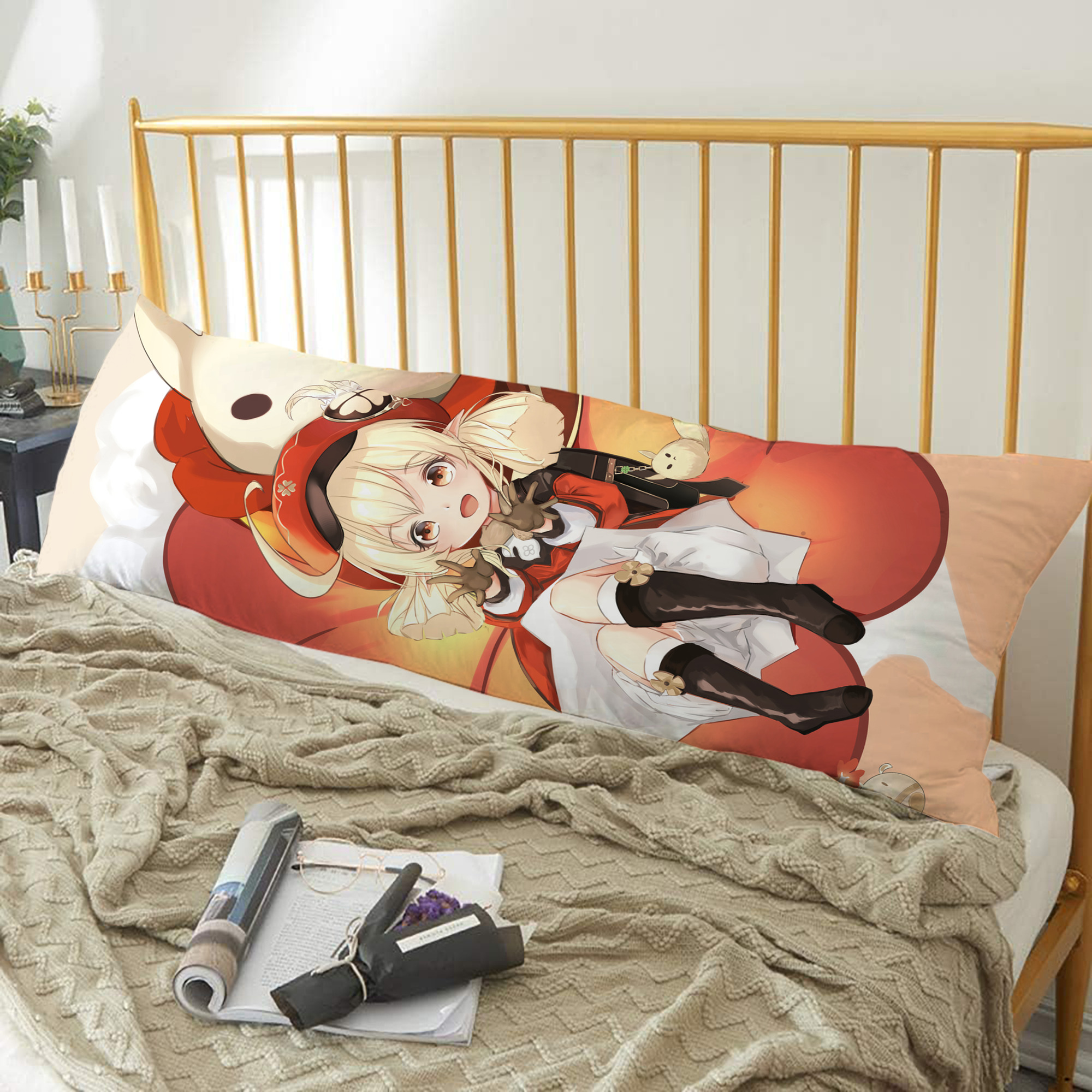 げんし神 genshin ロング抱き枕カバー 両面プリントタイプ（サイズ選択可）