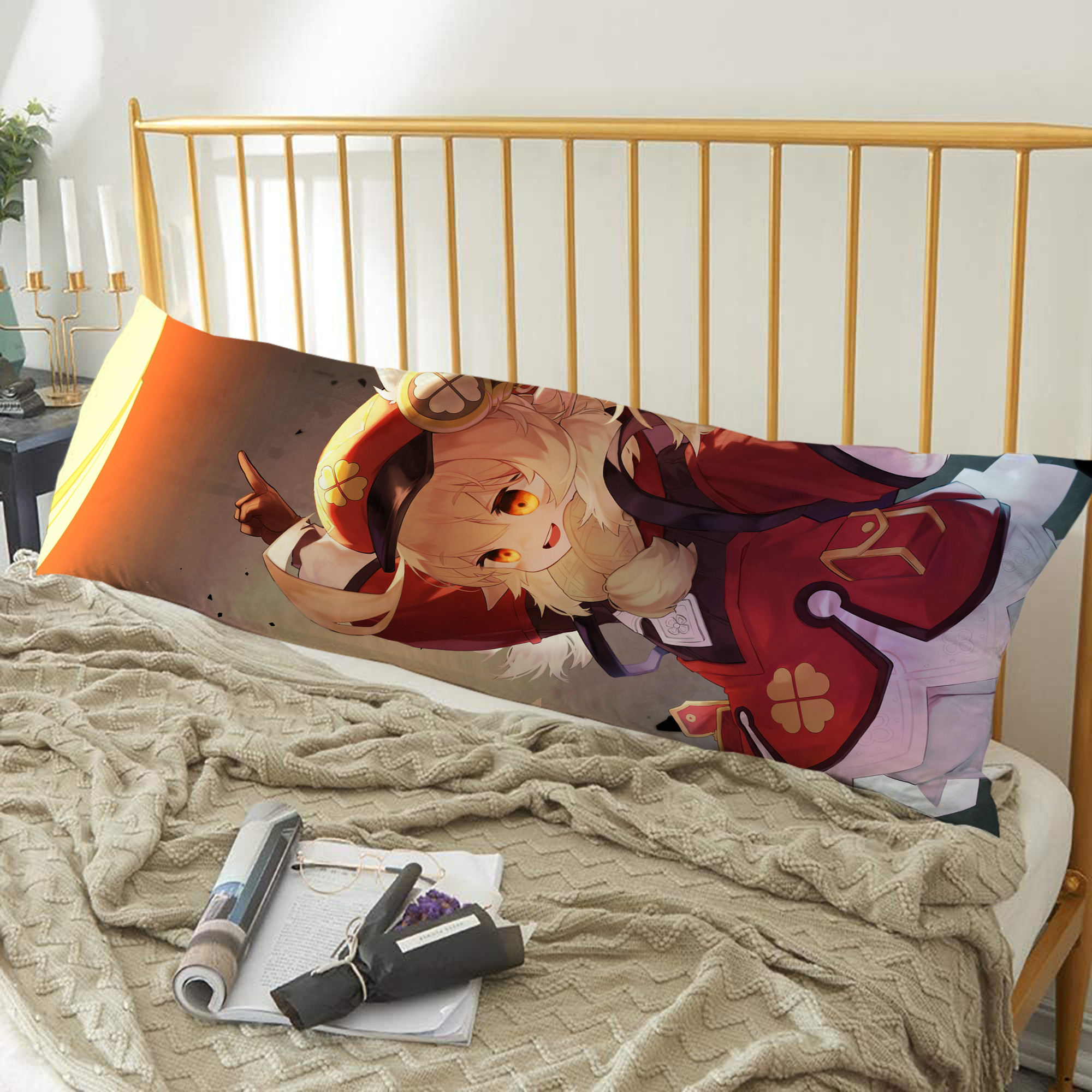 げんし神 genshin ロング抱き枕カバー 両面プリントタイプ（サイズ選択可）