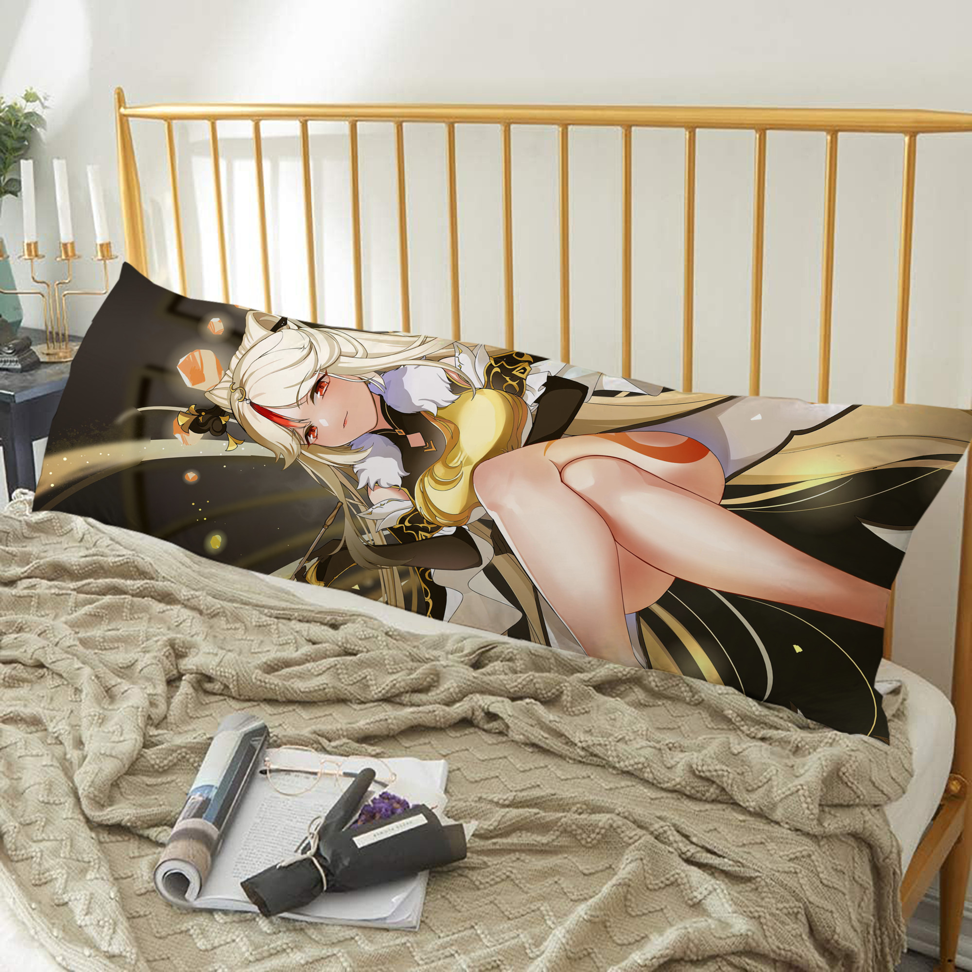 げんし神 genshin ロング抱き枕カバー 両面プリントタイプ（サイズ選択可）