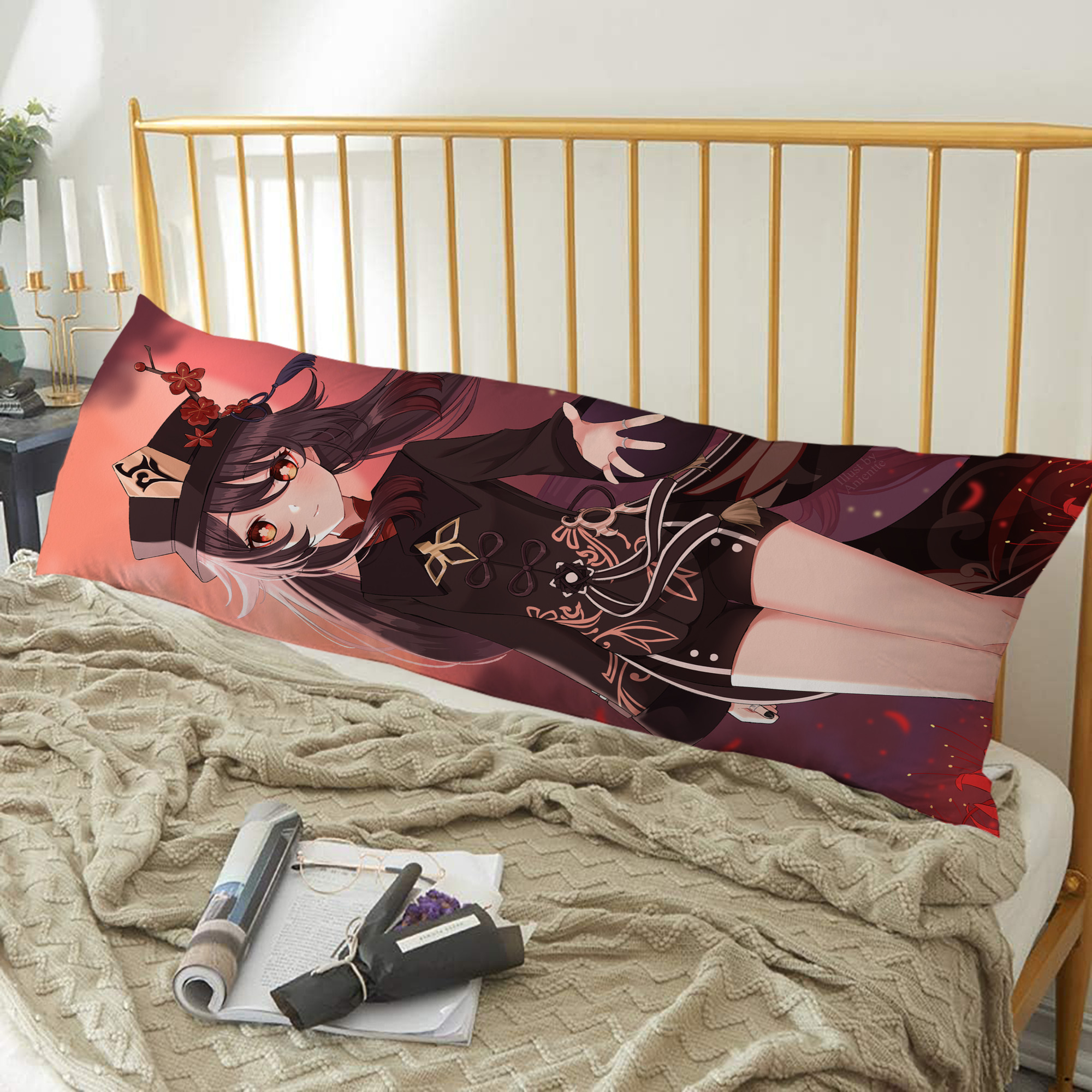 げんし神 genshin ロング抱き枕カバー 両面プリントタイプ（サイズ選択可）