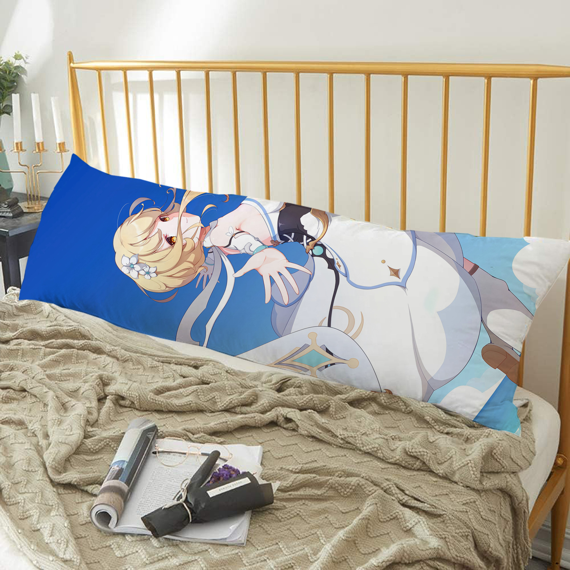 げんし神 genshin ロング抱き枕カバー 両面プリントタイプ（サイズ選択可）