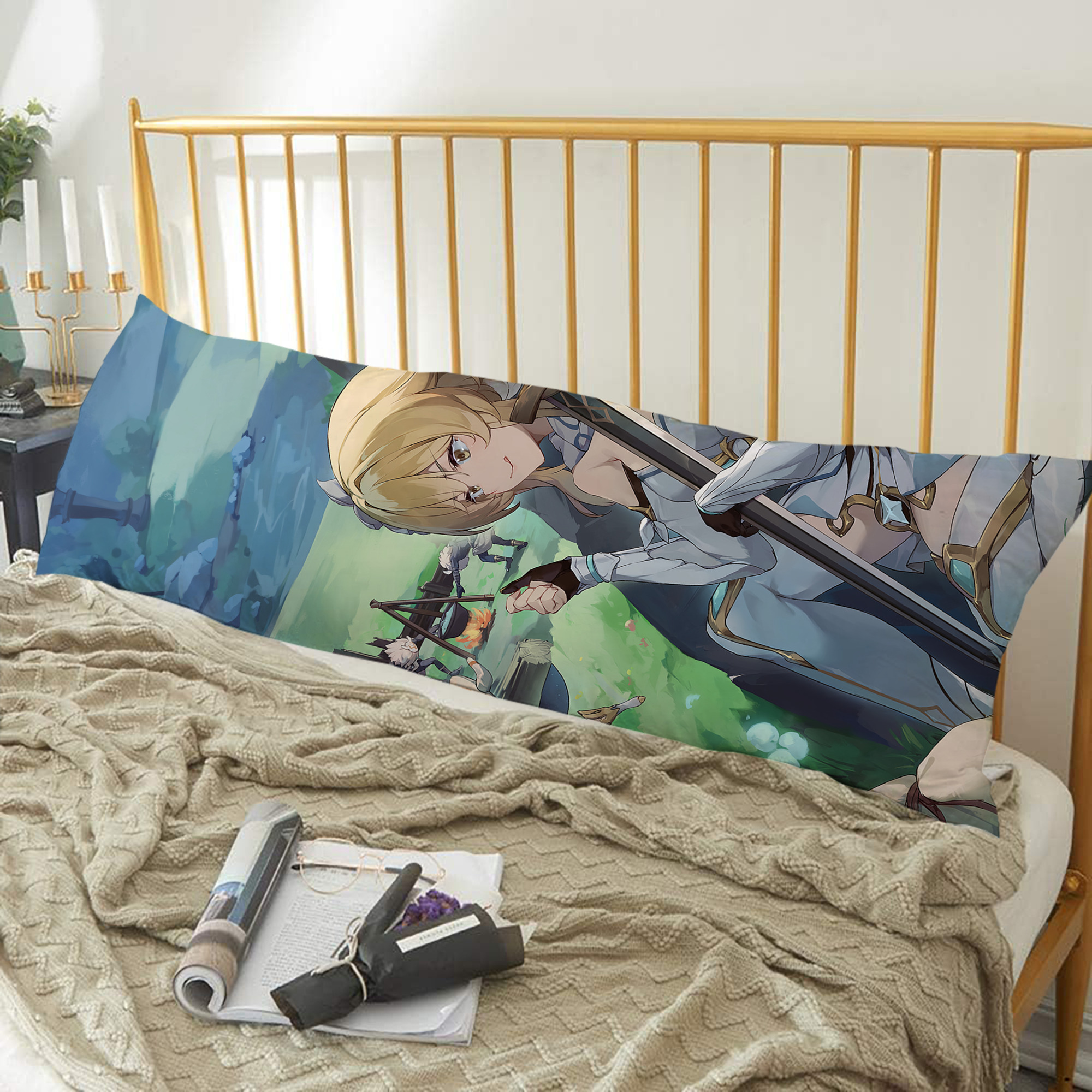 げんし神 genshin ロング抱き枕カバー 両面プリントタイプ（サイズ選択可）