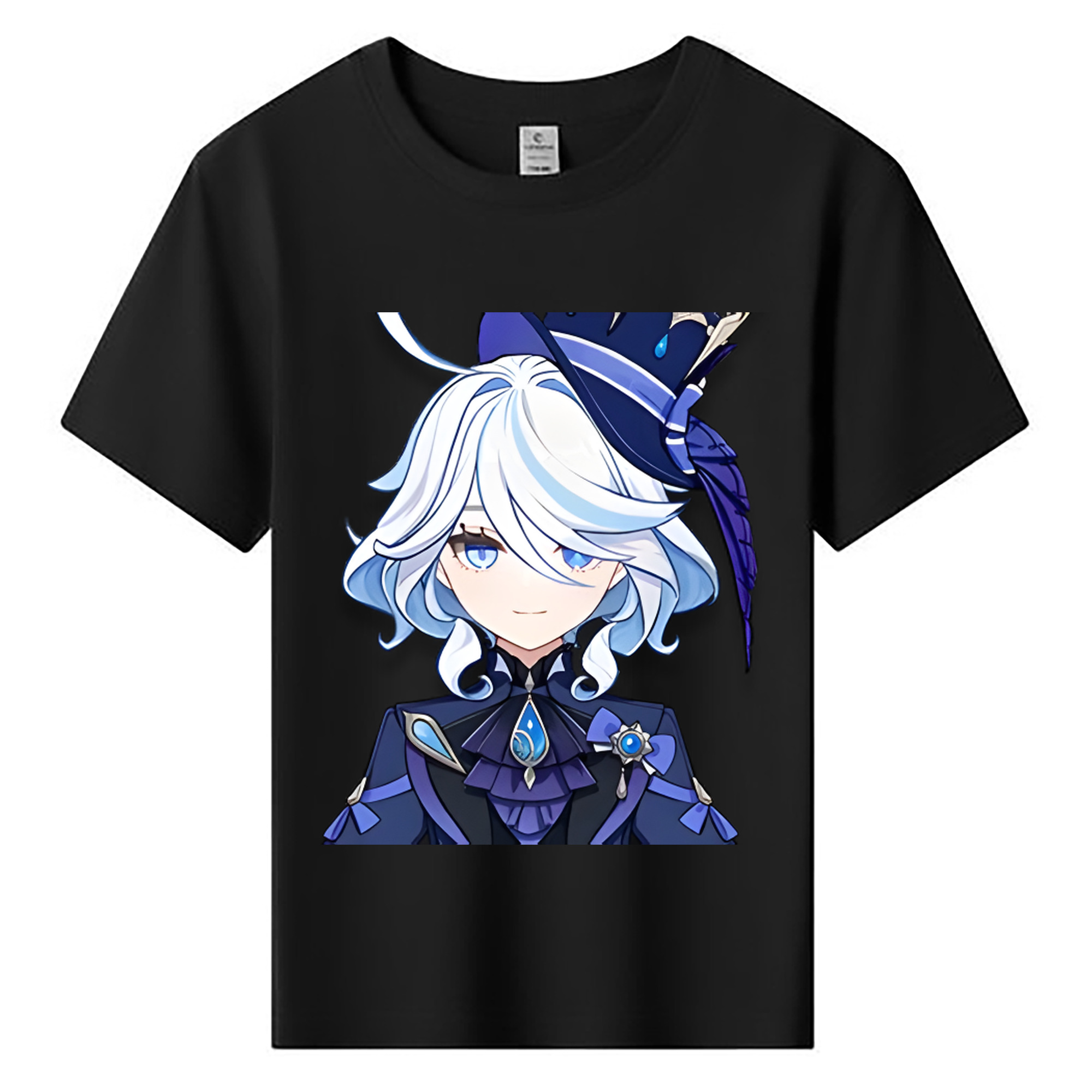 げんし神 フリーナ genshin Furina 綿100％キッズTシャツ（フロントプリント）