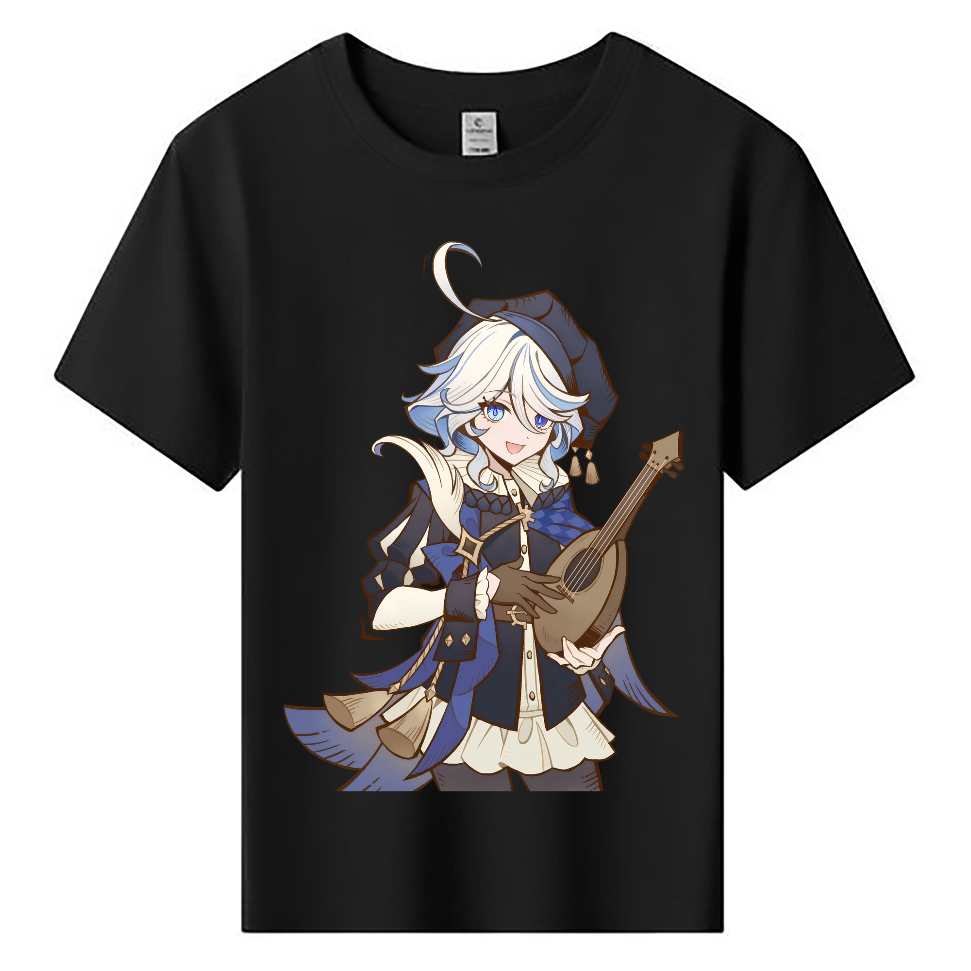 げんし神 フリーナ genshin Furina 綿100％キッズTシャツ（フロントプリント）