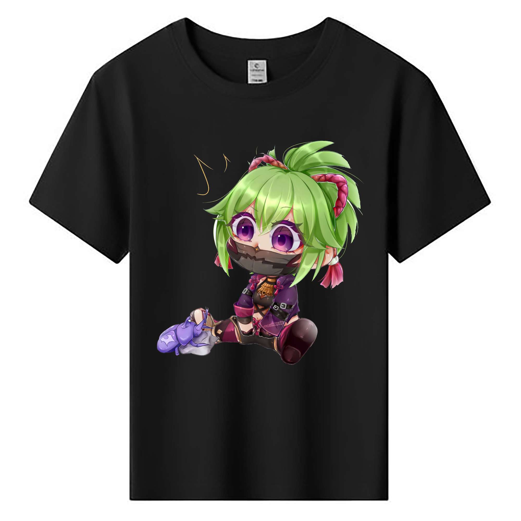 げんし神  久岐忍 くき しのぶ genshin Kuki Shinobu 綿100％キッズTシャツ（フロントプリント）