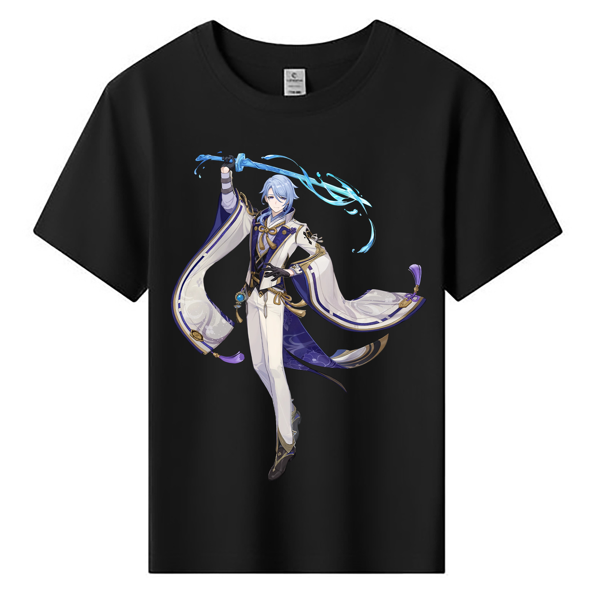 げんし神 神里綾人 かみさとあやと genshin Kamisato Ayato 綿100％キッズTシャツ（フロントプリント）