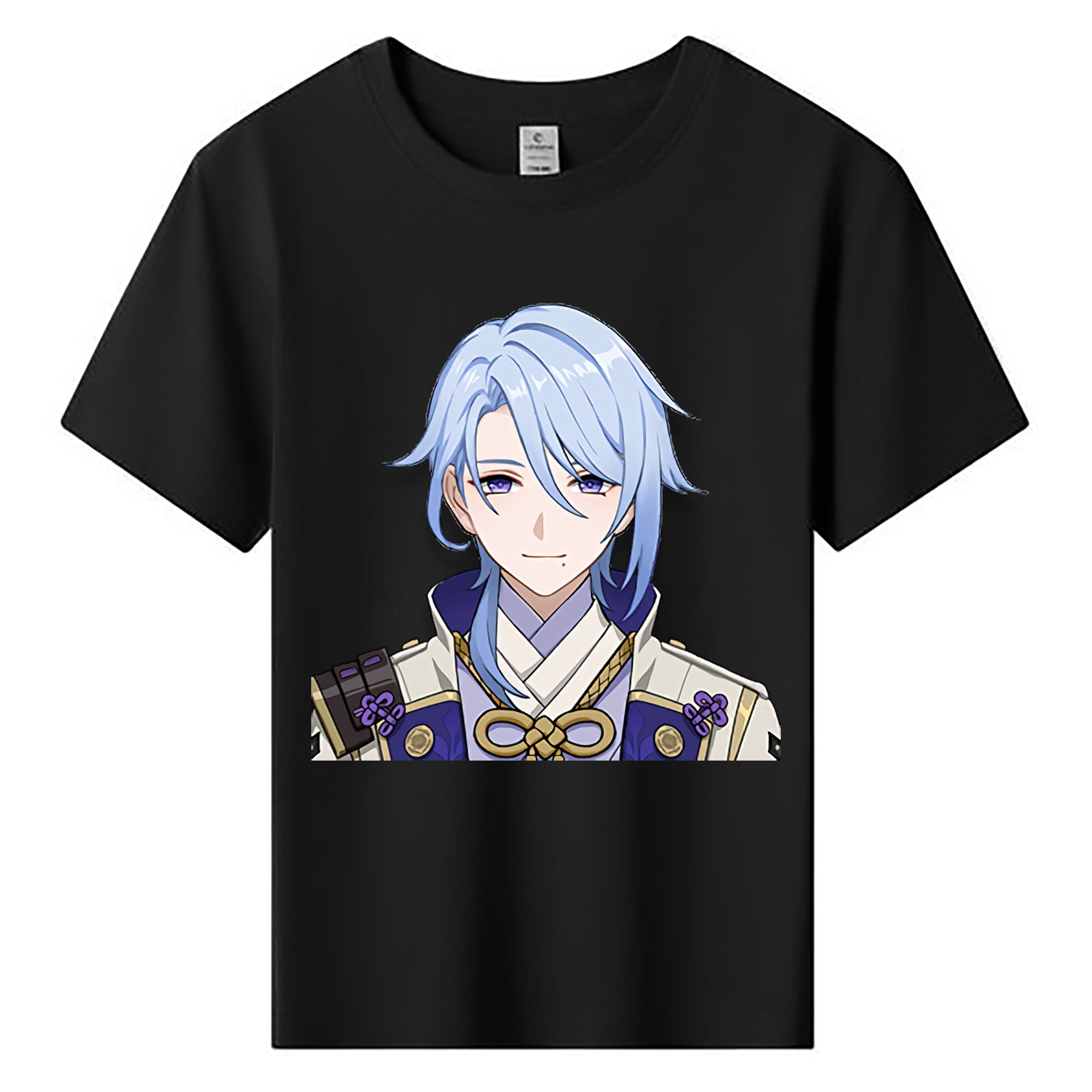 げんし神 神里綾人 かみさとあやと genshin Kamisato Ayato 綿100％キッズTシャツ（フロントプリント）