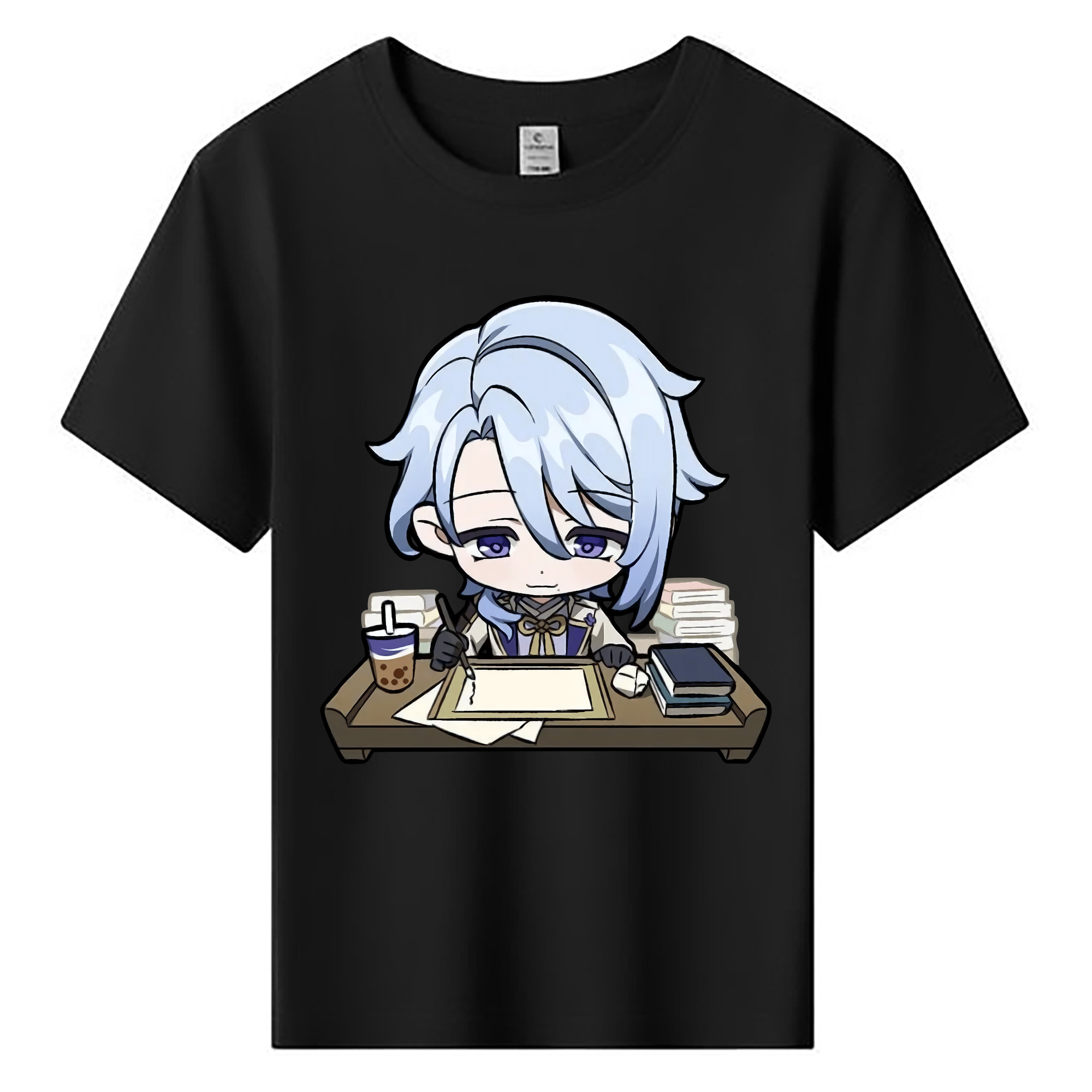 げんし神 神里綾人 かみさとあやと genshin Kamisato Ayato 綿100％キッズTシャツ（フロントプリント）