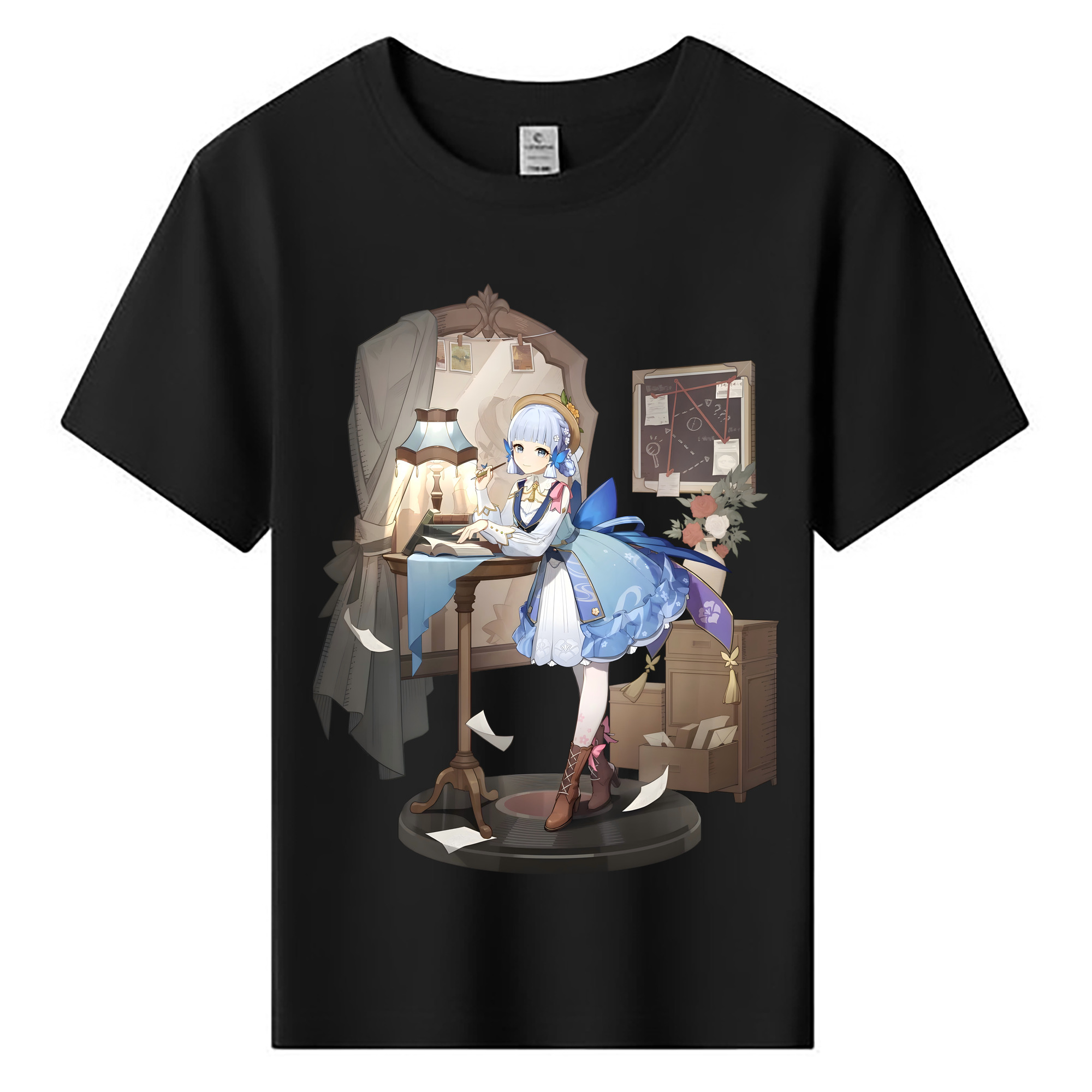 げんし神 神里綾華 神宮寺レン genshin Kamimiya Ren 綿100％キッズTシャツ（フロントプリント）