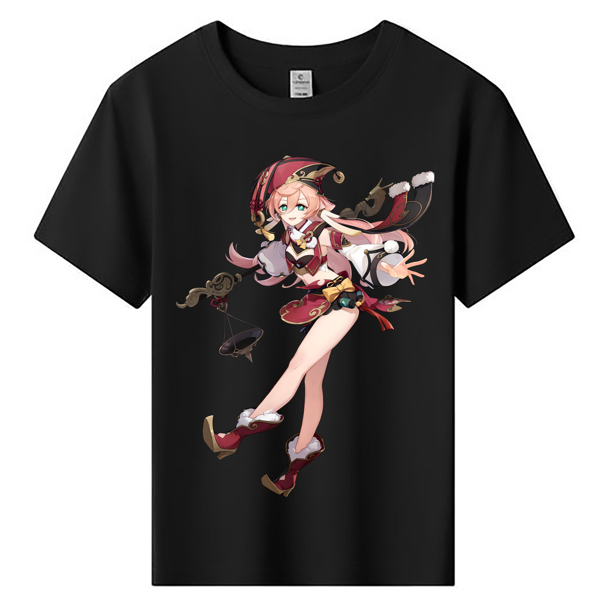 げんし神 ヤンフェイ genshin Yanfei 綿100％キッズTシャツ（フロントプリント）