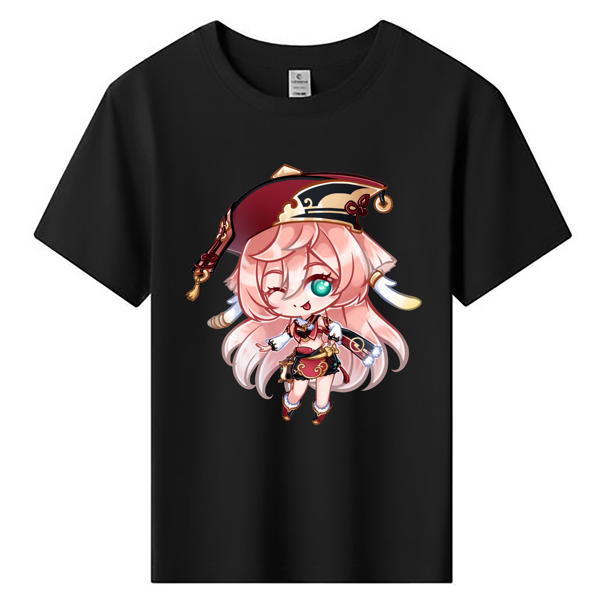げんし神 ヤンフェイ genshin Yanfei 綿100％キッズTシャツ（フロントプリント）
