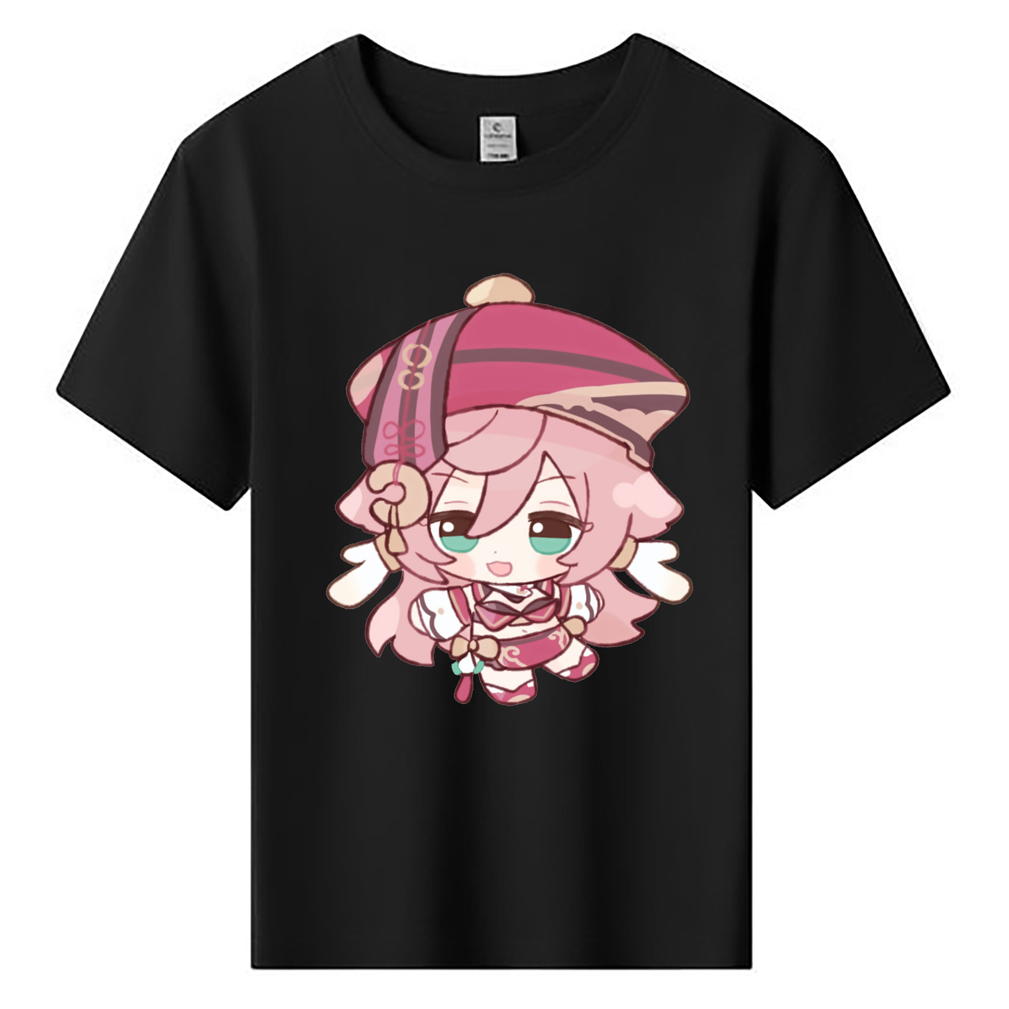 げんし神 ヤンフェイ genshin Yanfei 綿100％キッズTシャツ（フロントプリント）