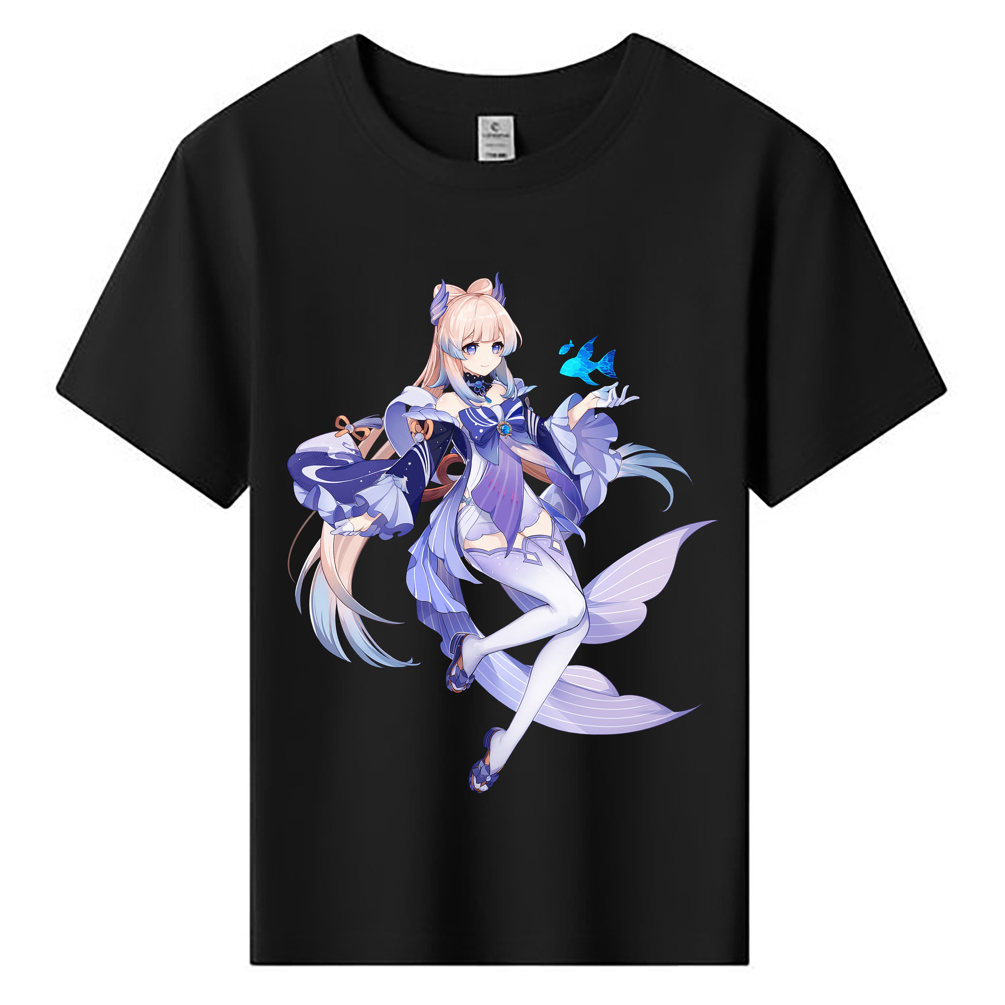 げんし神 珊瑚宮心海 サンゴノミヤ・ココミ genshin Sangonomiya Kokomi 綿100％キッズTシャツ（フロントプリント）