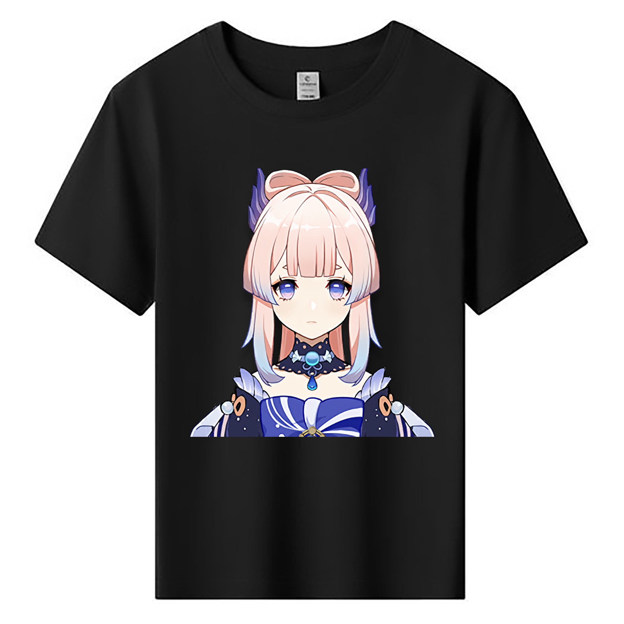 げんし神 珊瑚宮心海 サンゴノミヤ・ココミ genshin Sangonomiya Kokomi 綿100％キッズTシャツ（フロントプリント）