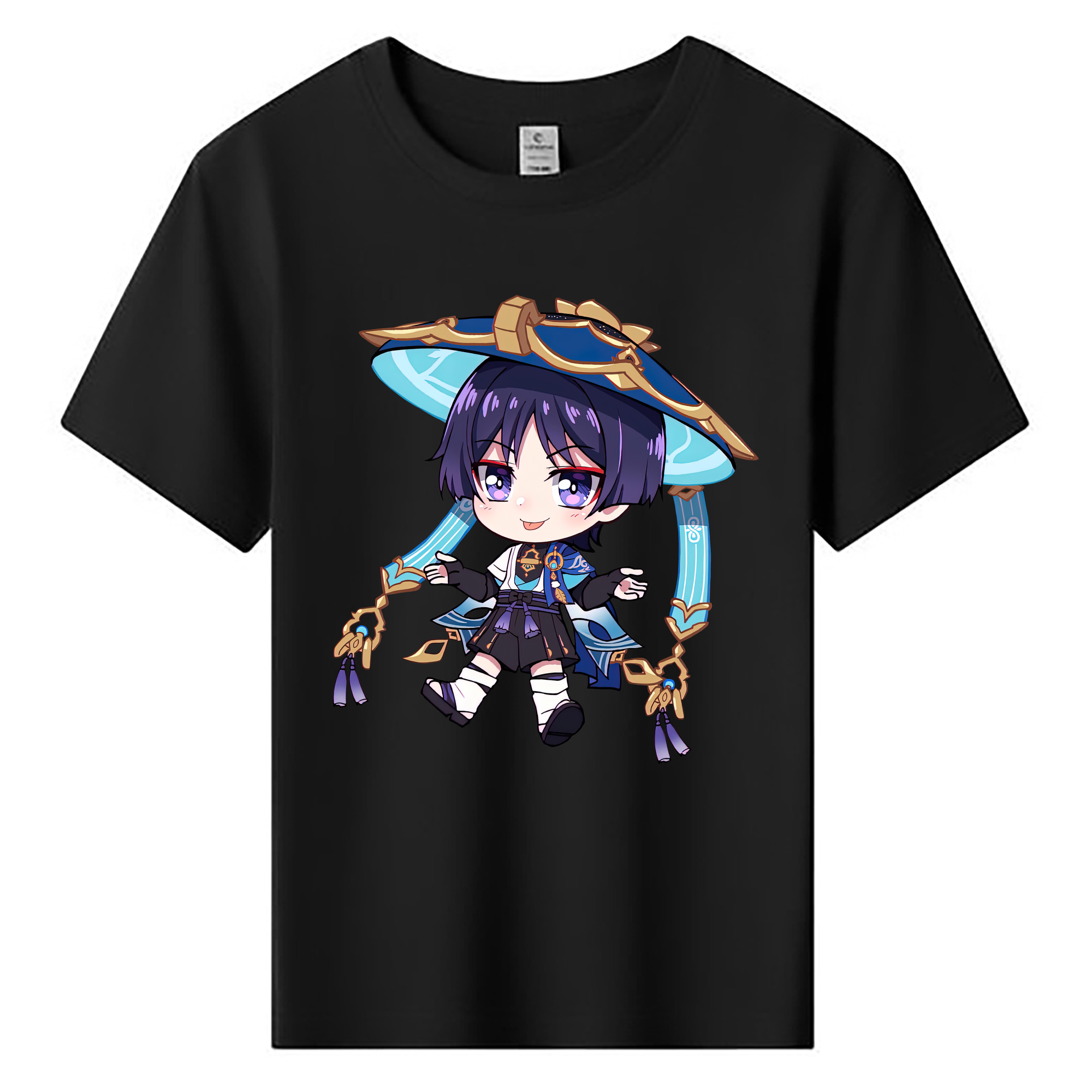 げんし神 さんペい genshin Sanpei 綿100％キッズTシャツ（フロントプリント）