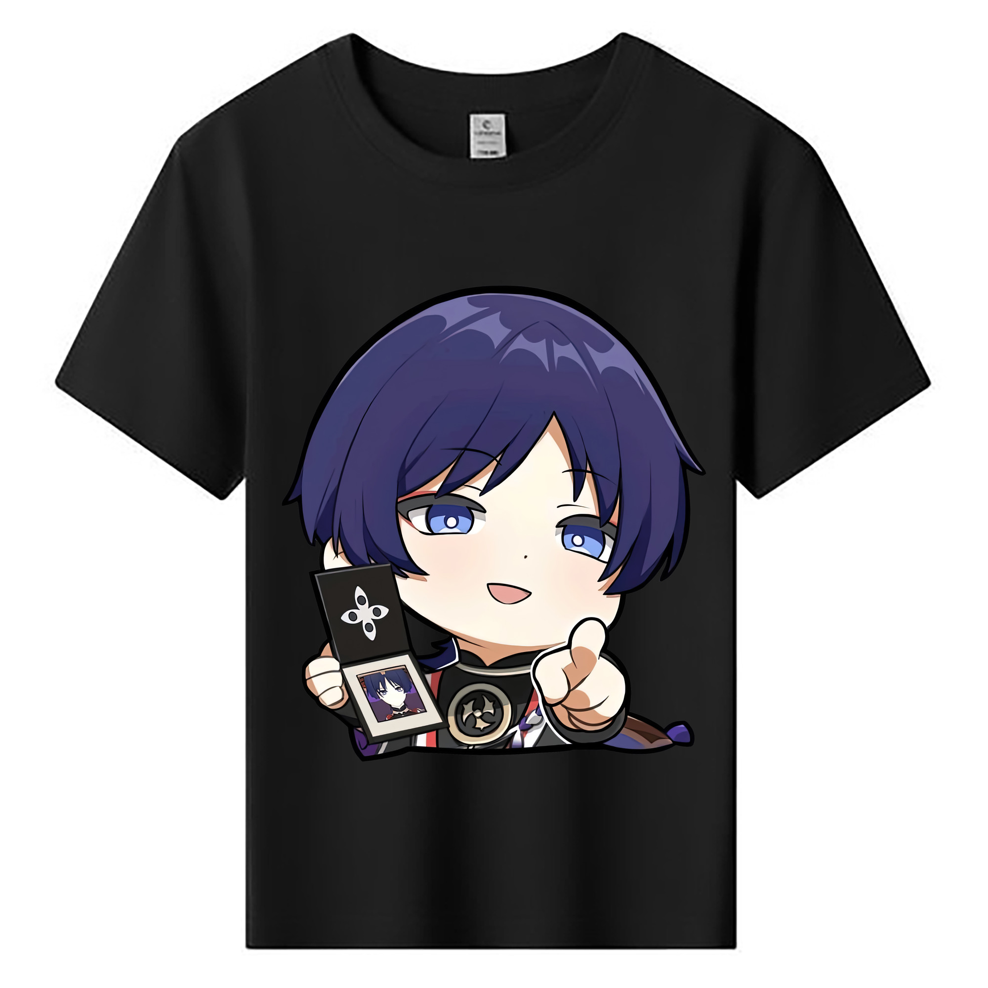 げんし神 さんペい genshin Sanpei 綿100％キッズTシャツ（フロントプリント）
