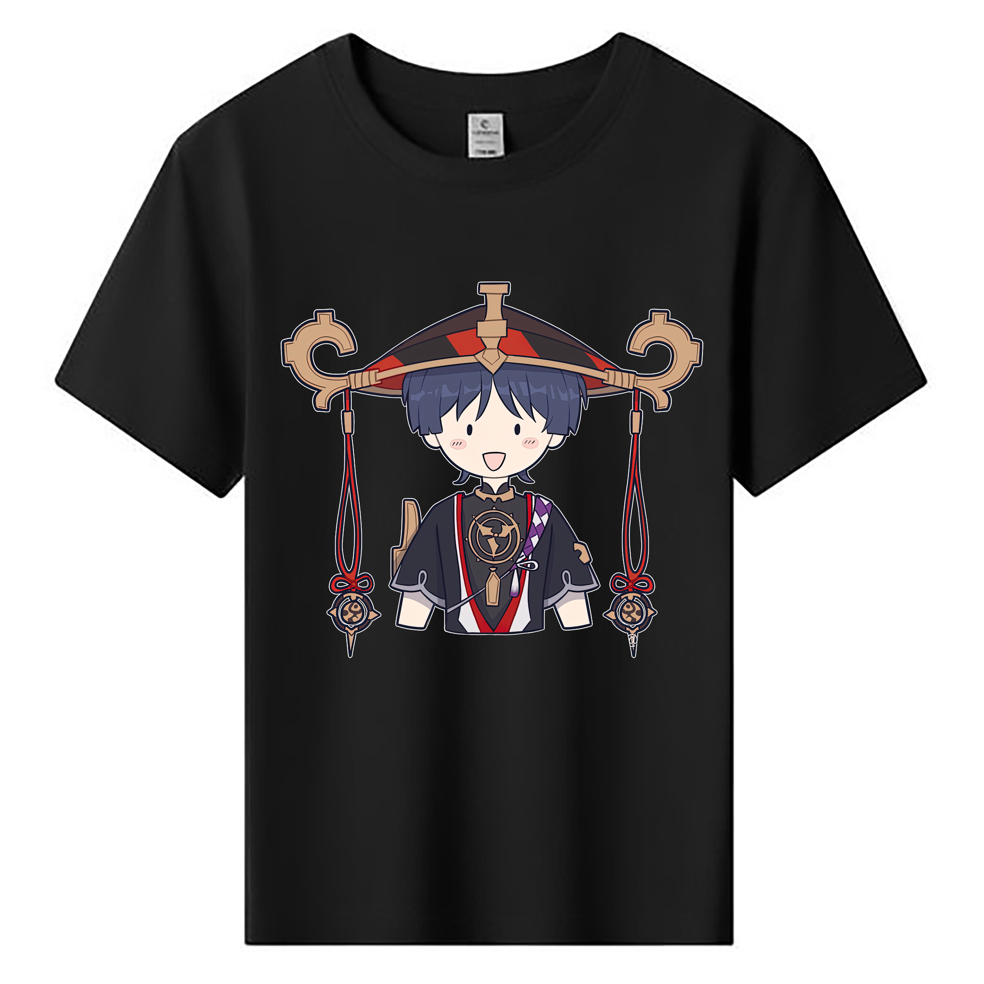 げんし神 さんペい genshin Sanpei 綿100％キッズTシャツ（フロントプリント）