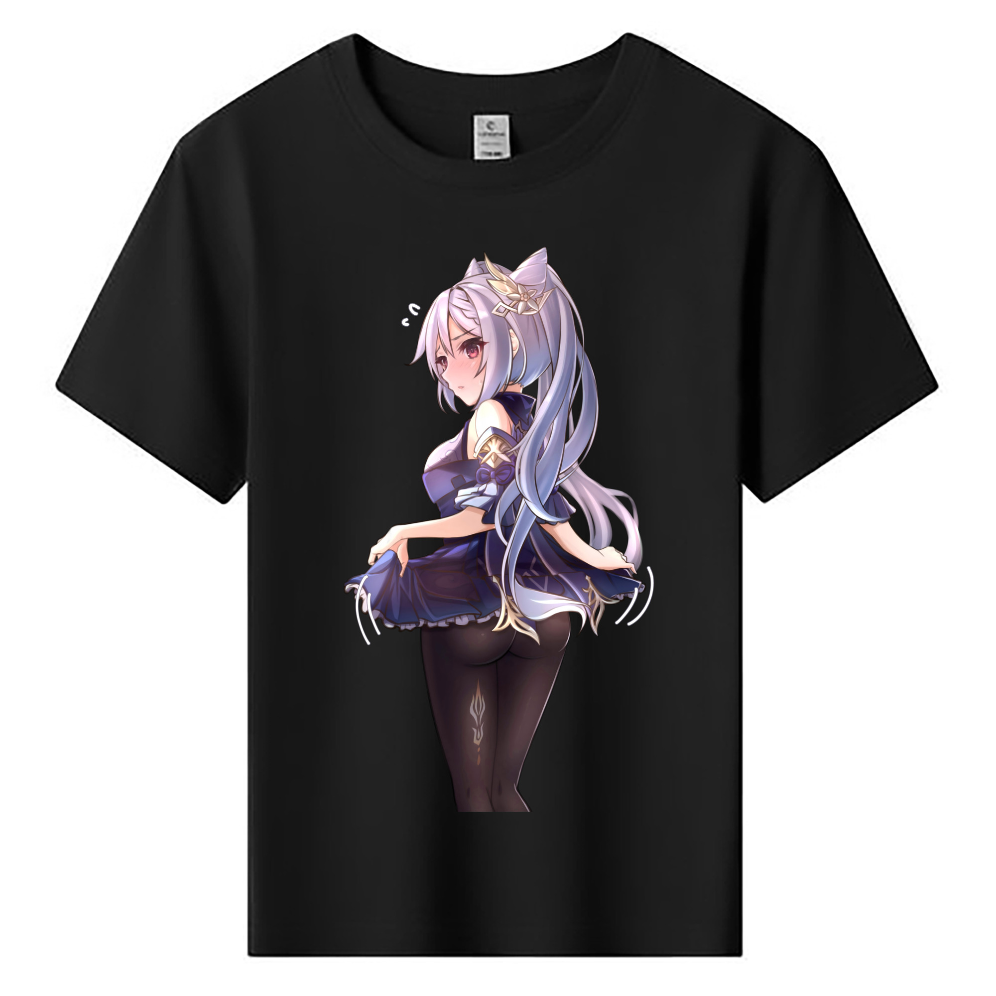 げんし神 刻晴 こくせい genshin Kokusei 綿100％キッズTシャツ（フロントプリント）