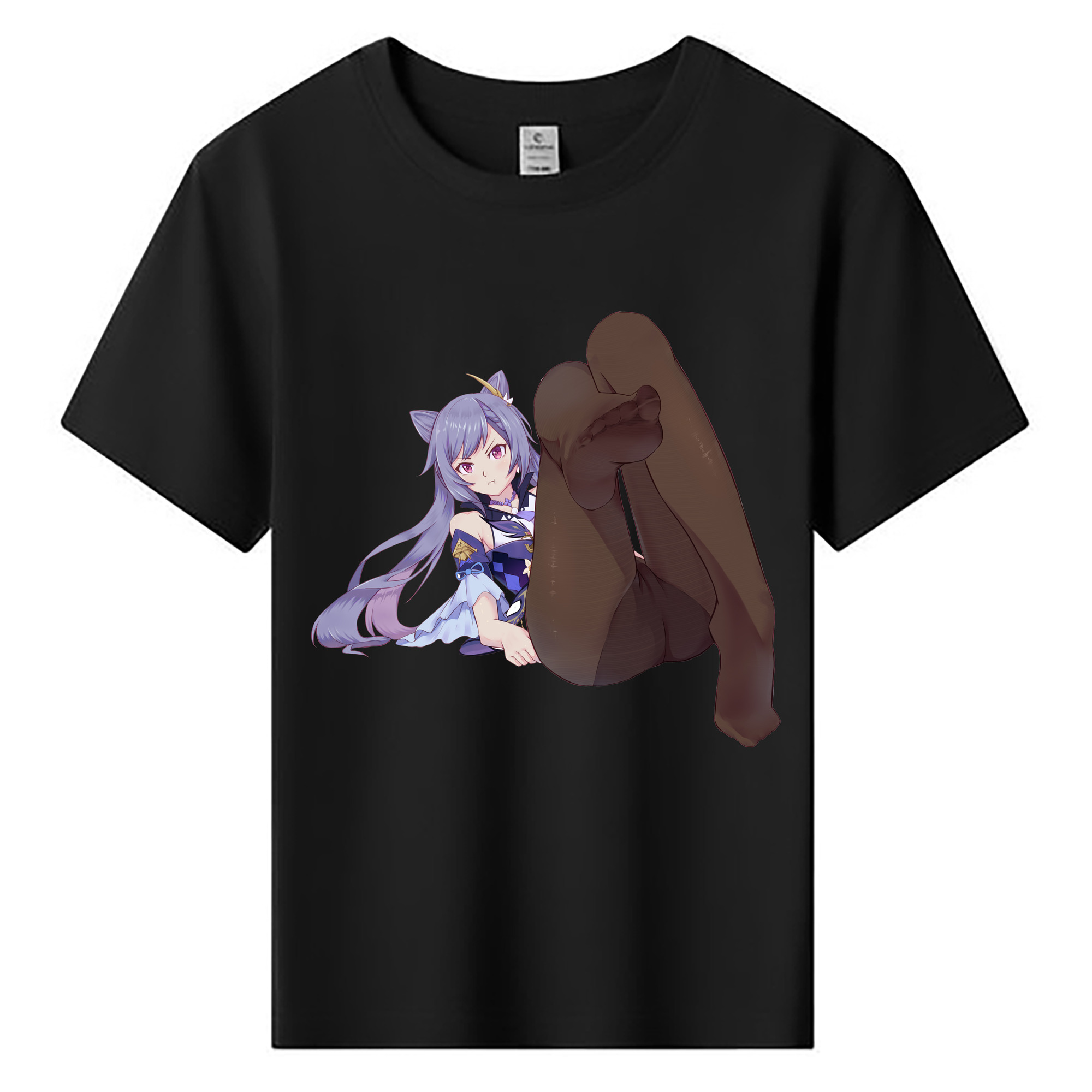 げんし神 刻晴 こくせい genshin Kokusei 綿100％キッズTシャツ（フロントプリント）