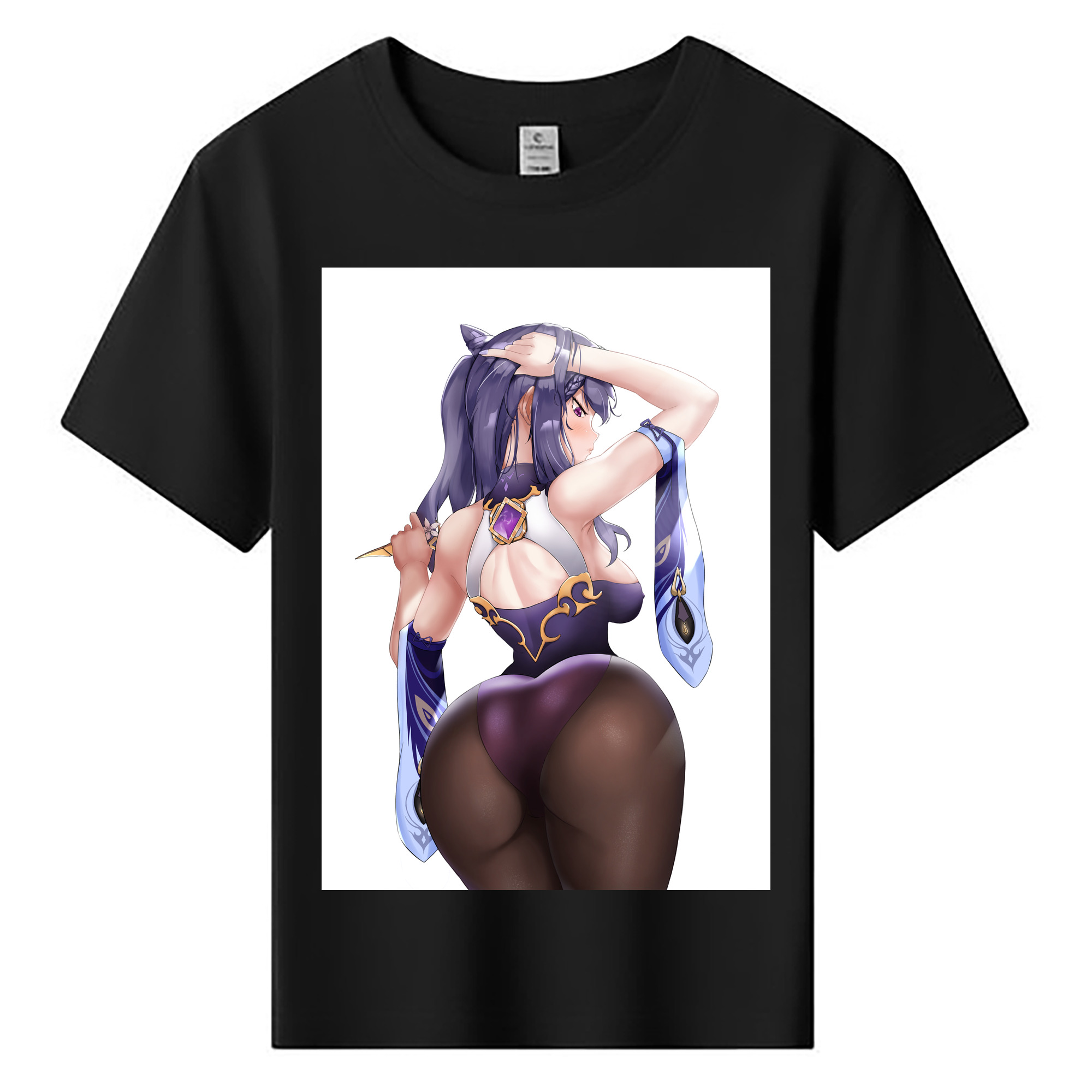 げんし神 刻晴 こくせい genshin Kokusei 綿100％キッズTシャツ（フロントプリント）