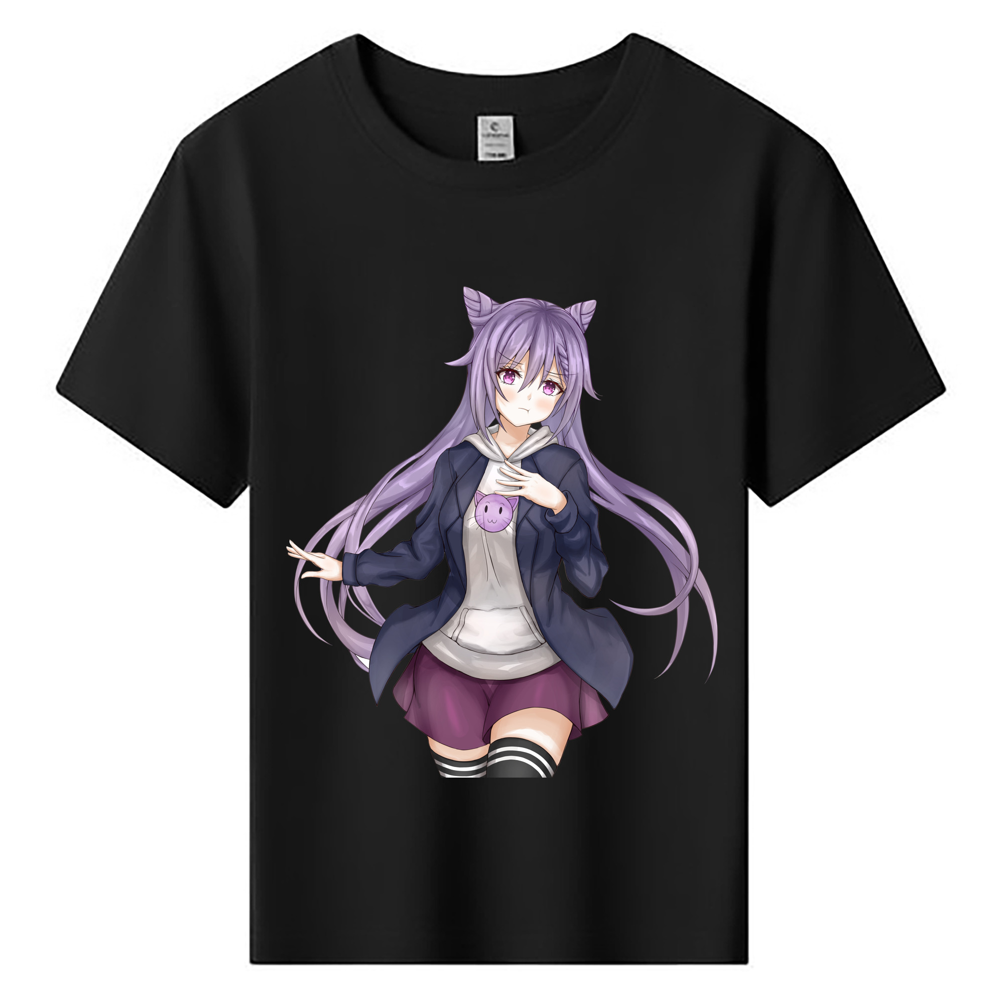 げんし神 刻晴 こくせい genshin Kokusei 綿100％キッズTシャツ（フロントプリント）