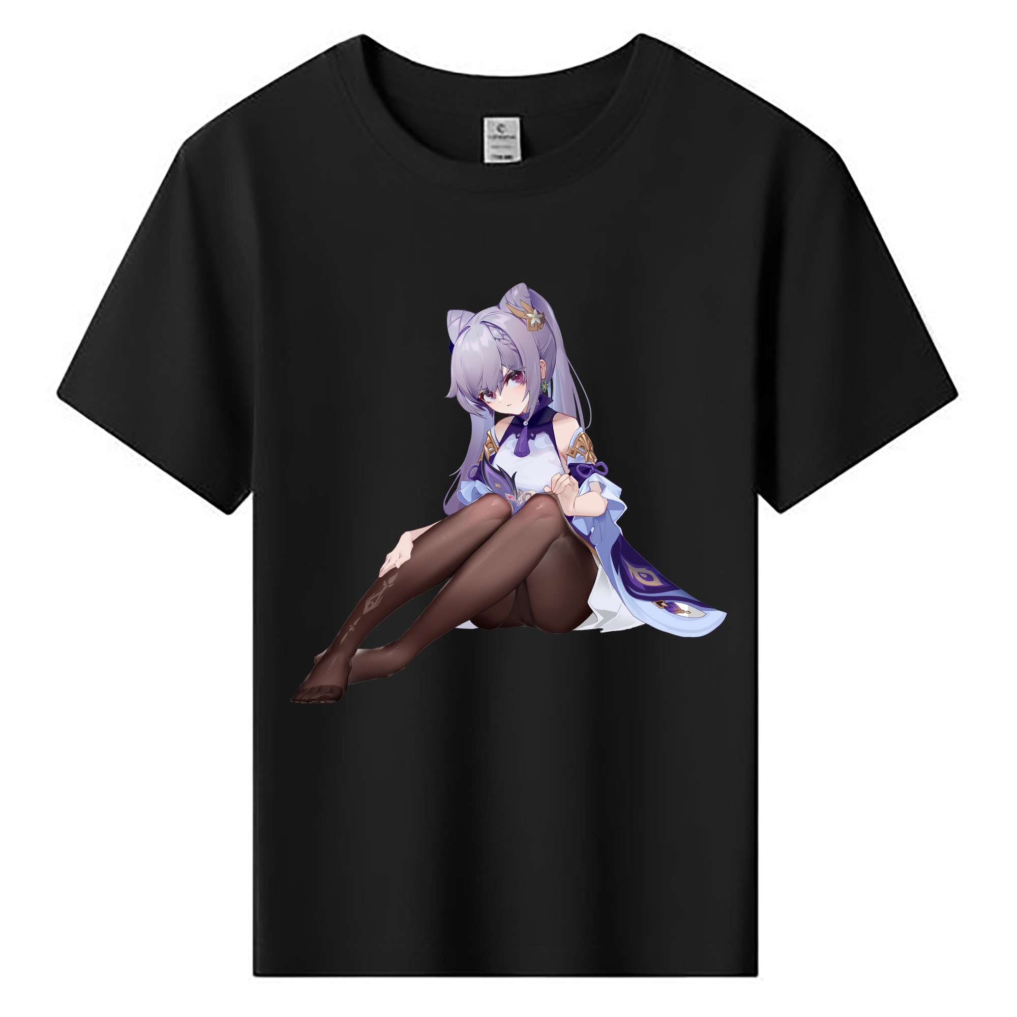 げんし神 刻晴 こくせい genshin Kokusei 綿100％キッズTシャツ（フロントプリント）