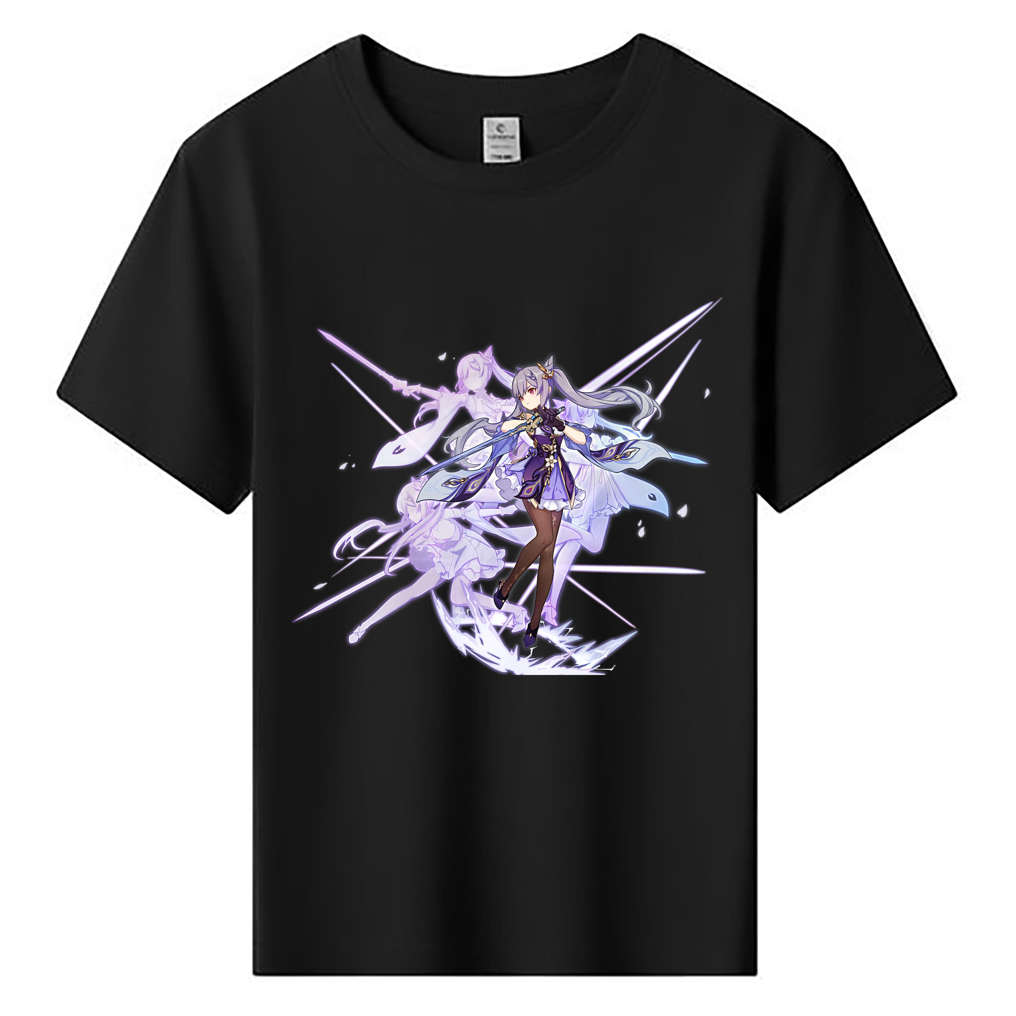 げんし神 刻晴 こくせい genshin Kokusei 綿100％キッズTシャツ（フロントプリント）