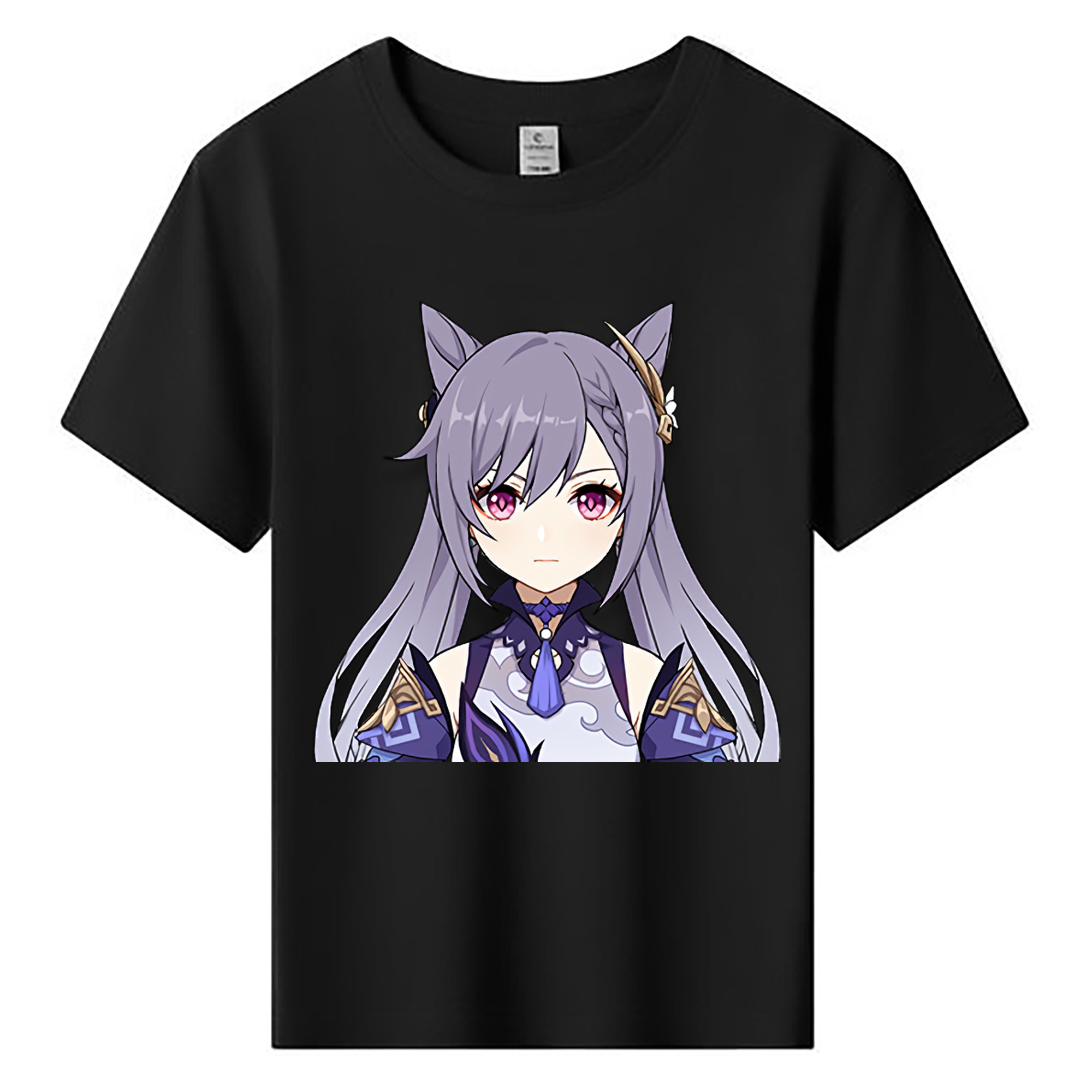 げんし神 刻晴 こくせい genshin Kokusei 綿100％キッズTシャツ（フロントプリント）