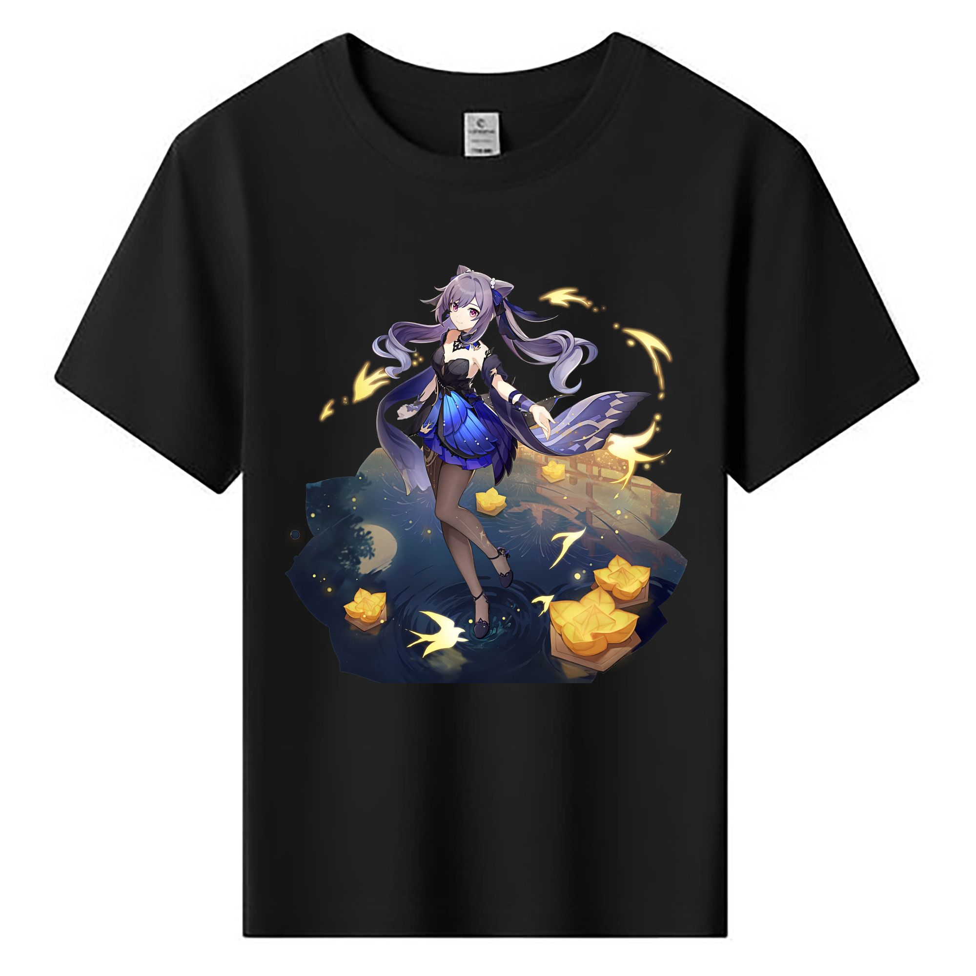 げんし神 刻晴 こくせい genshin Kokusei 綿100％キッズTシャツ（フロントプリント）
