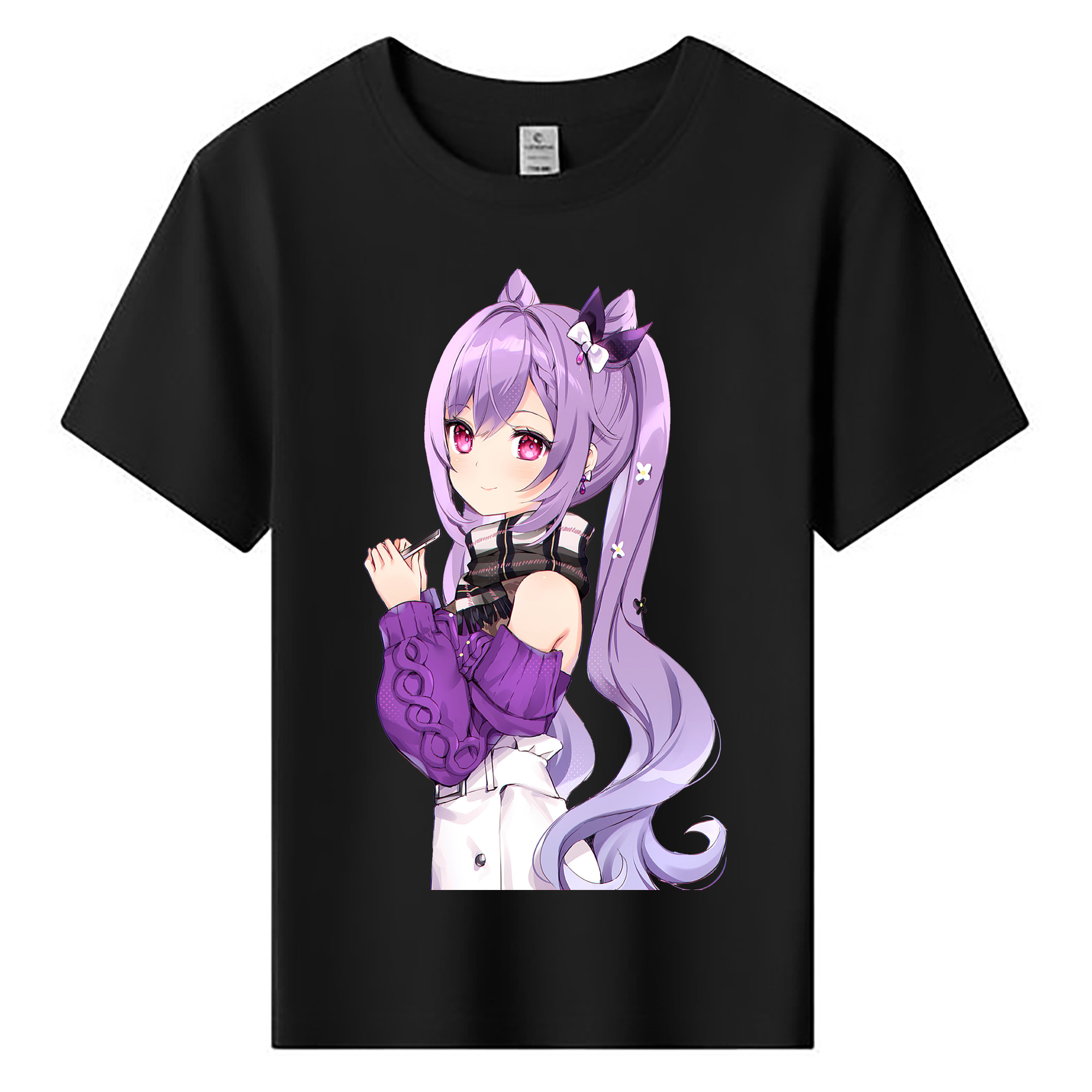 げんし神 刻晴 こくせい genshin Kokusei 綿100％キッズTシャツ（フロントプリント）