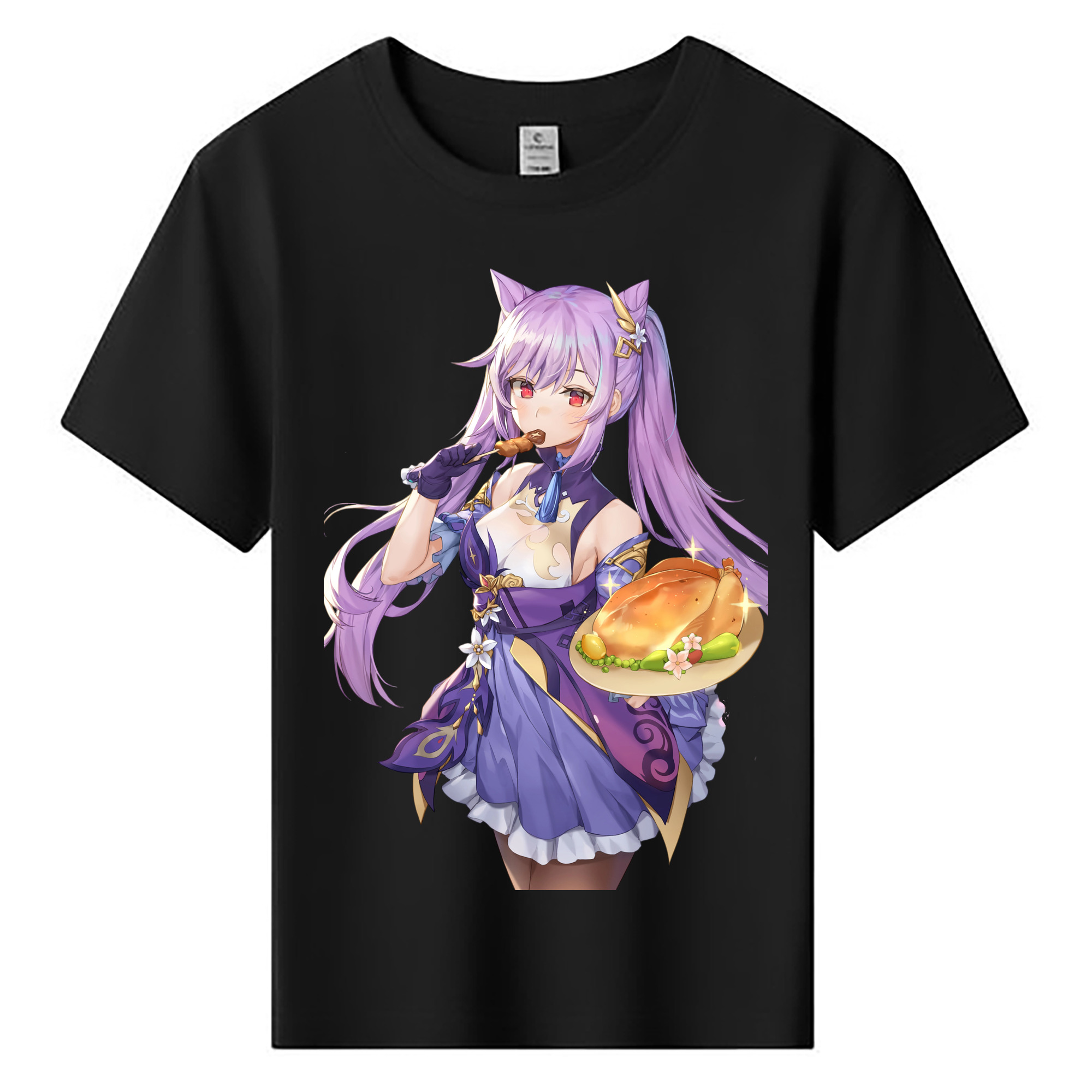 げんし神 刻晴 こくせい genshin Kokusei 綿100％キッズTシャツ（フロントプリント）