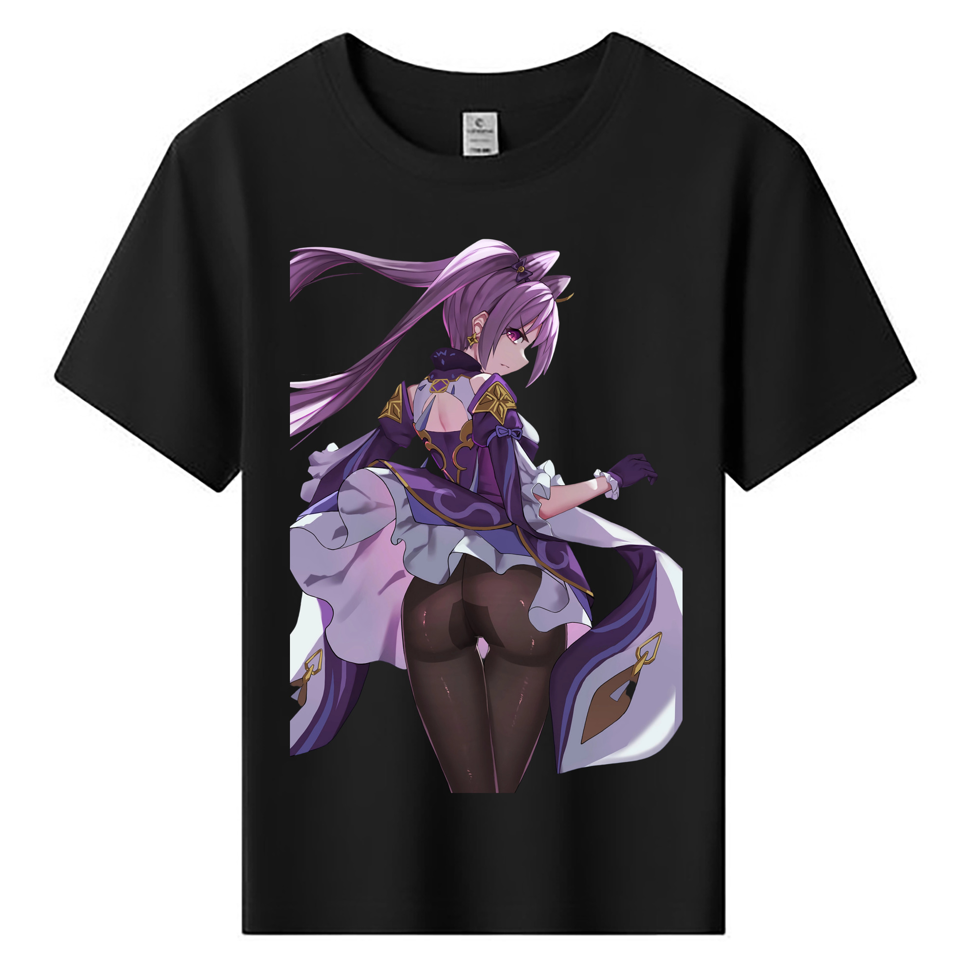 げんし神 刻晴 こくせい genshin Kokusei 綿100％キッズTシャツ（フロントプリント）