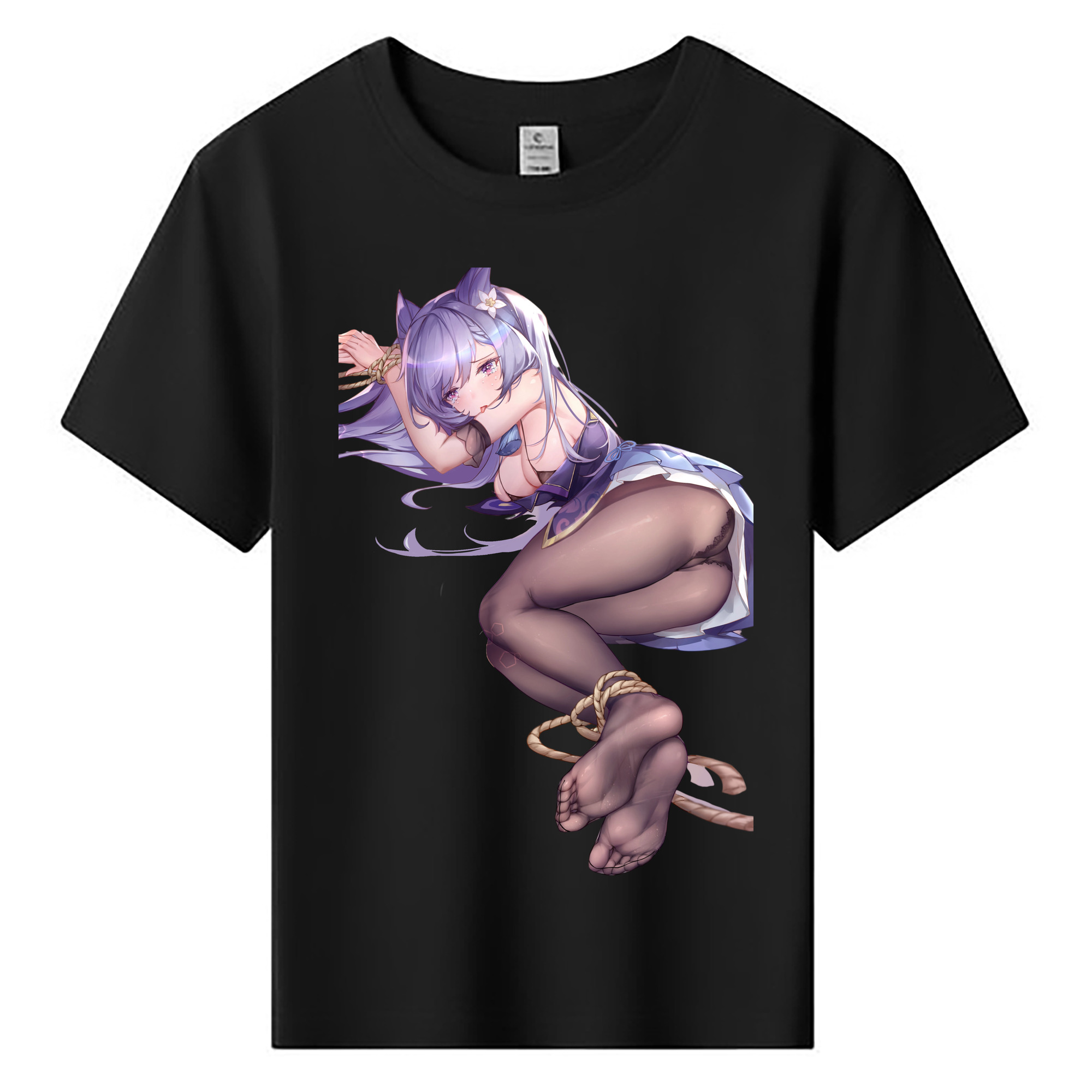 げんし神 刻晴 こくせい genshin Kokusei 綿100％キッズTシャツ（フロントプリント）