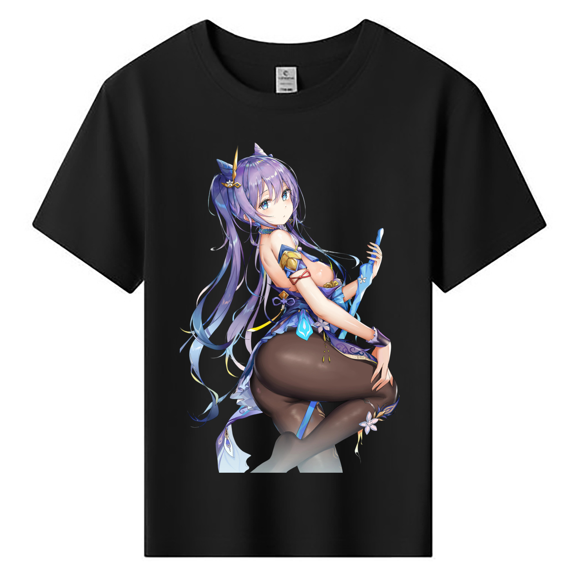 げんし神 刻晴 こくせい genshin Kokusei 綿100％キッズTシャツ（フロントプリント）