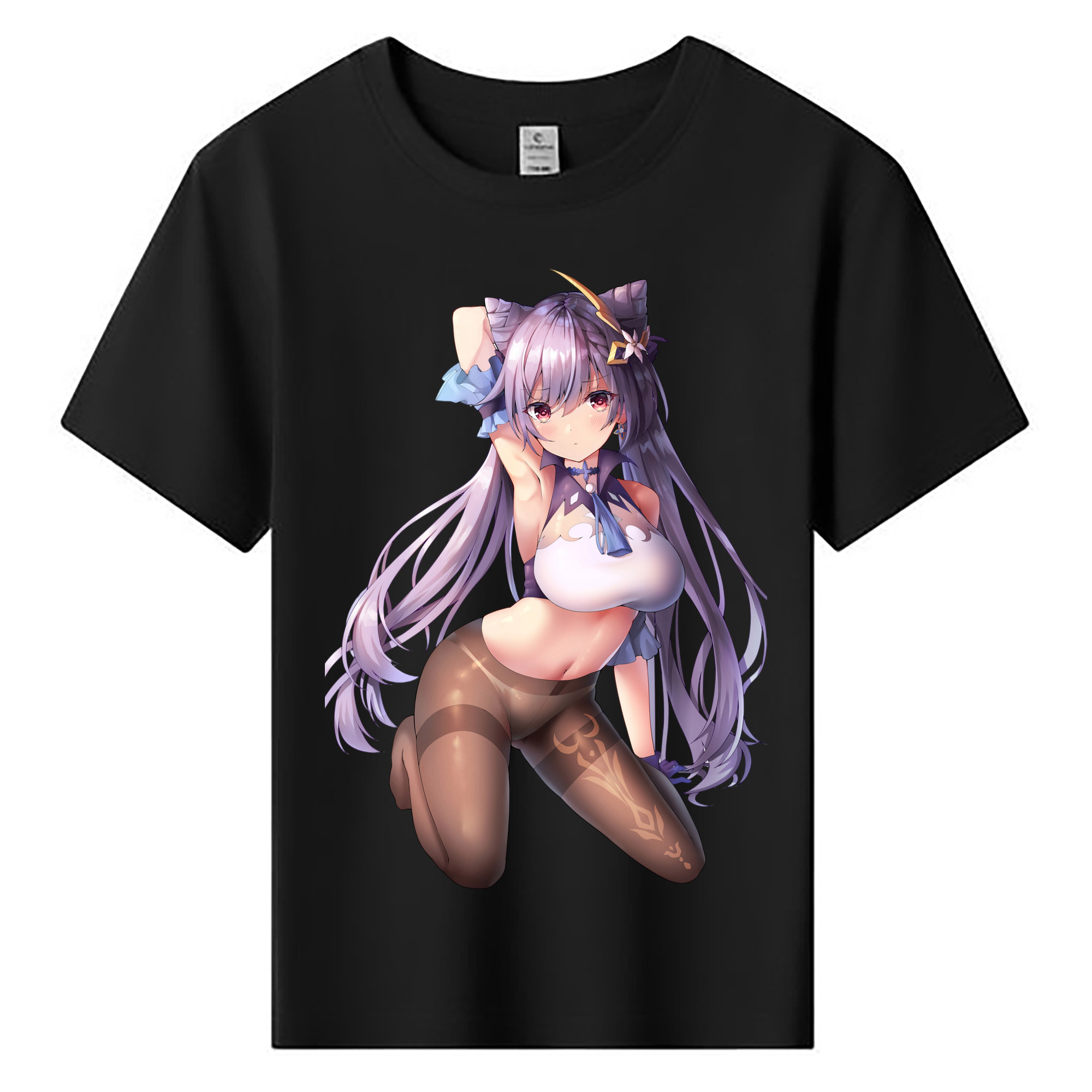 げんし神 刻晴 こくせい genshin Kokusei 綿100％キッズTシャツ（フロントプリント）