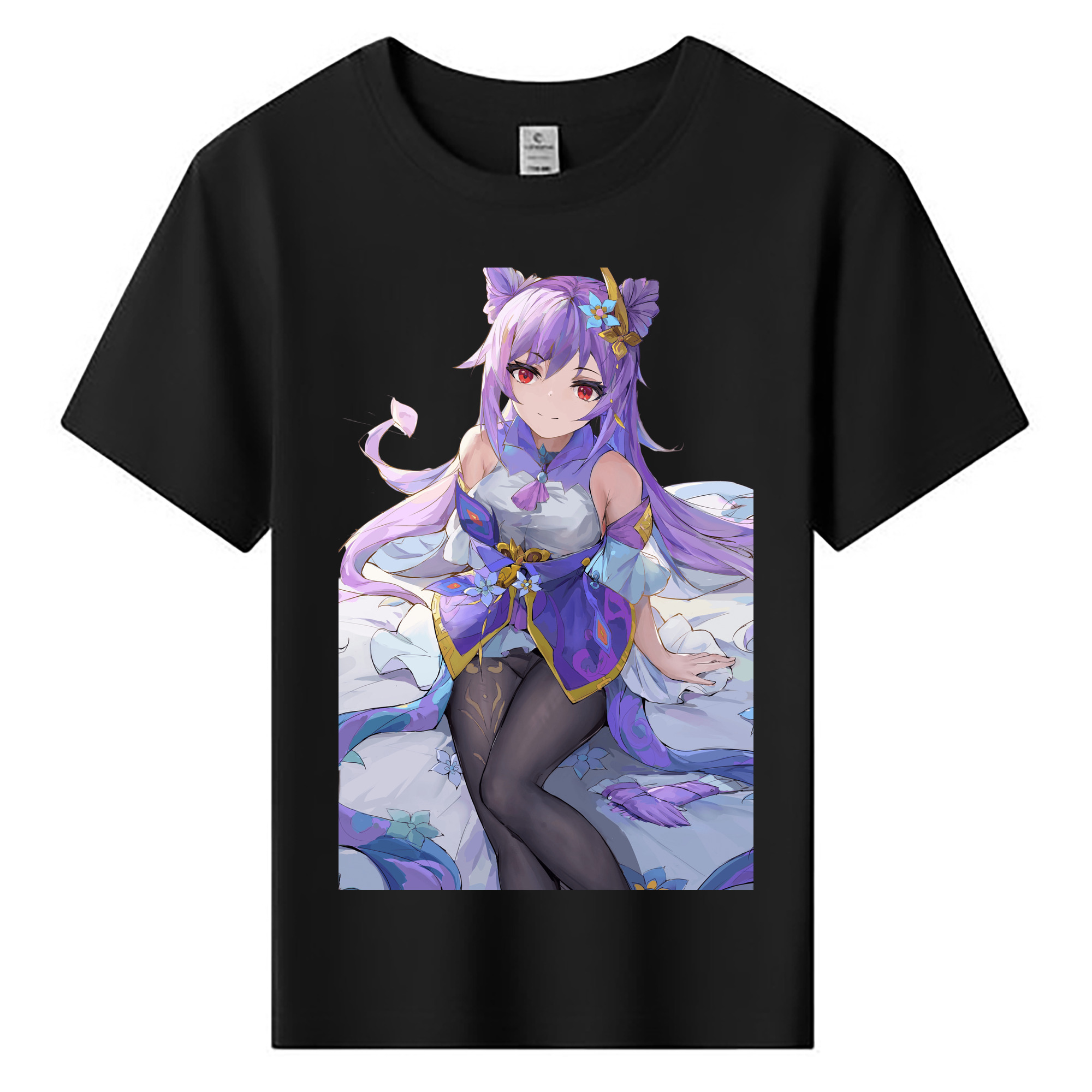 げんし神 刻晴 こくせい genshin Kokusei 綿100％キッズTシャツ（フロントプリント）