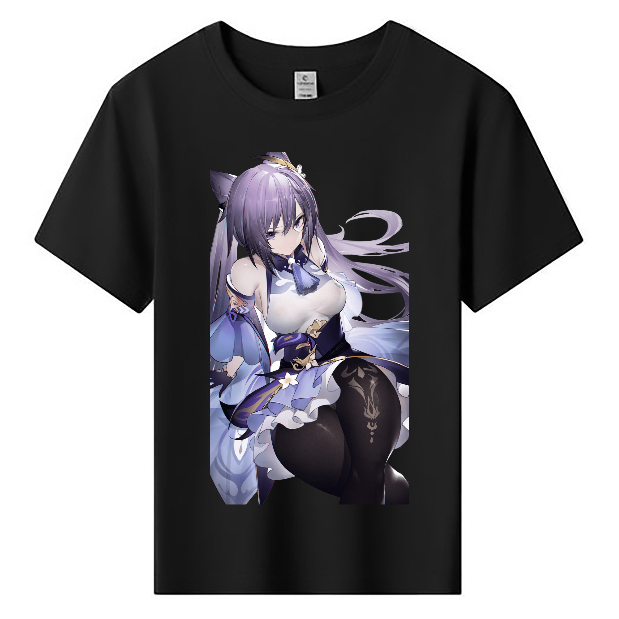 げんし神 刻晴 こくせい genshin Kokusei 綿100％キッズTシャツ（フロントプリント）