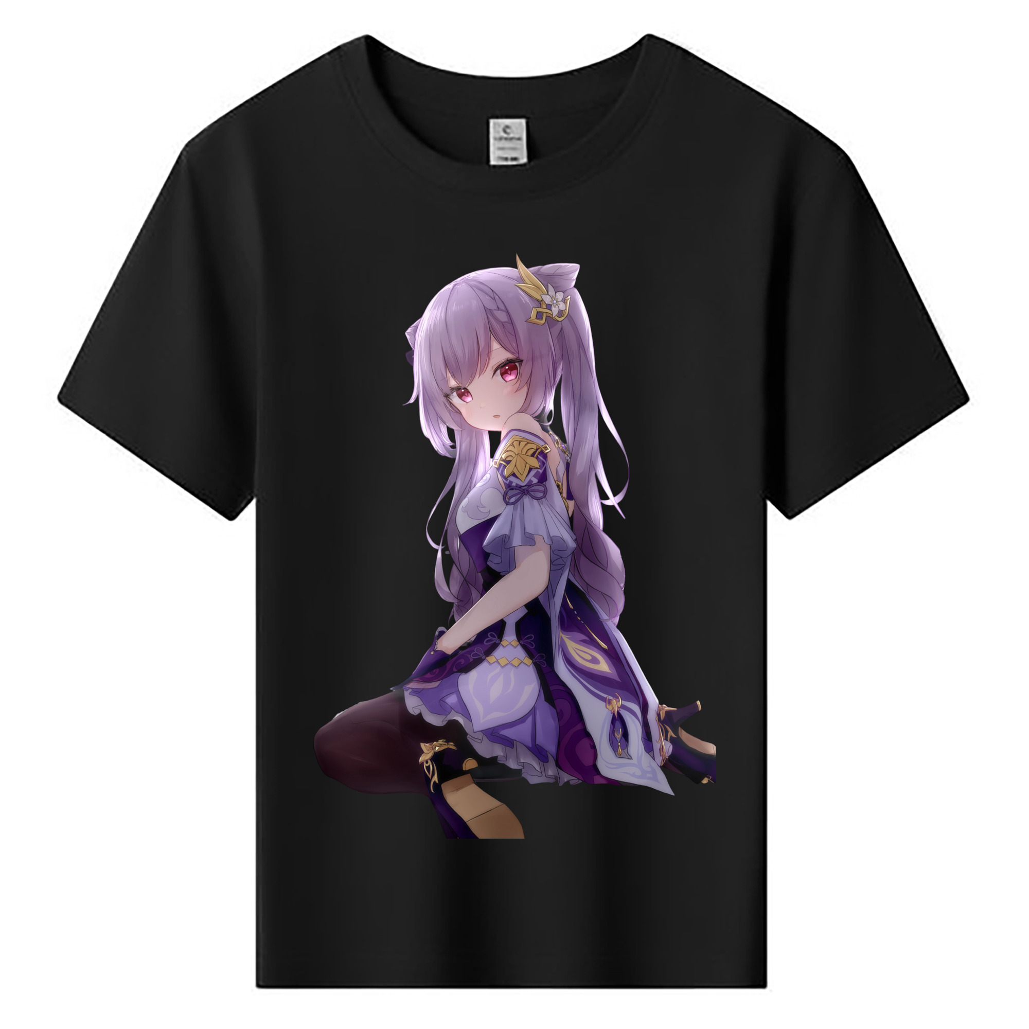 げんし神 刻晴 こくせい genshin Kokusei 綿100％キッズTシャツ（フロントプリント）