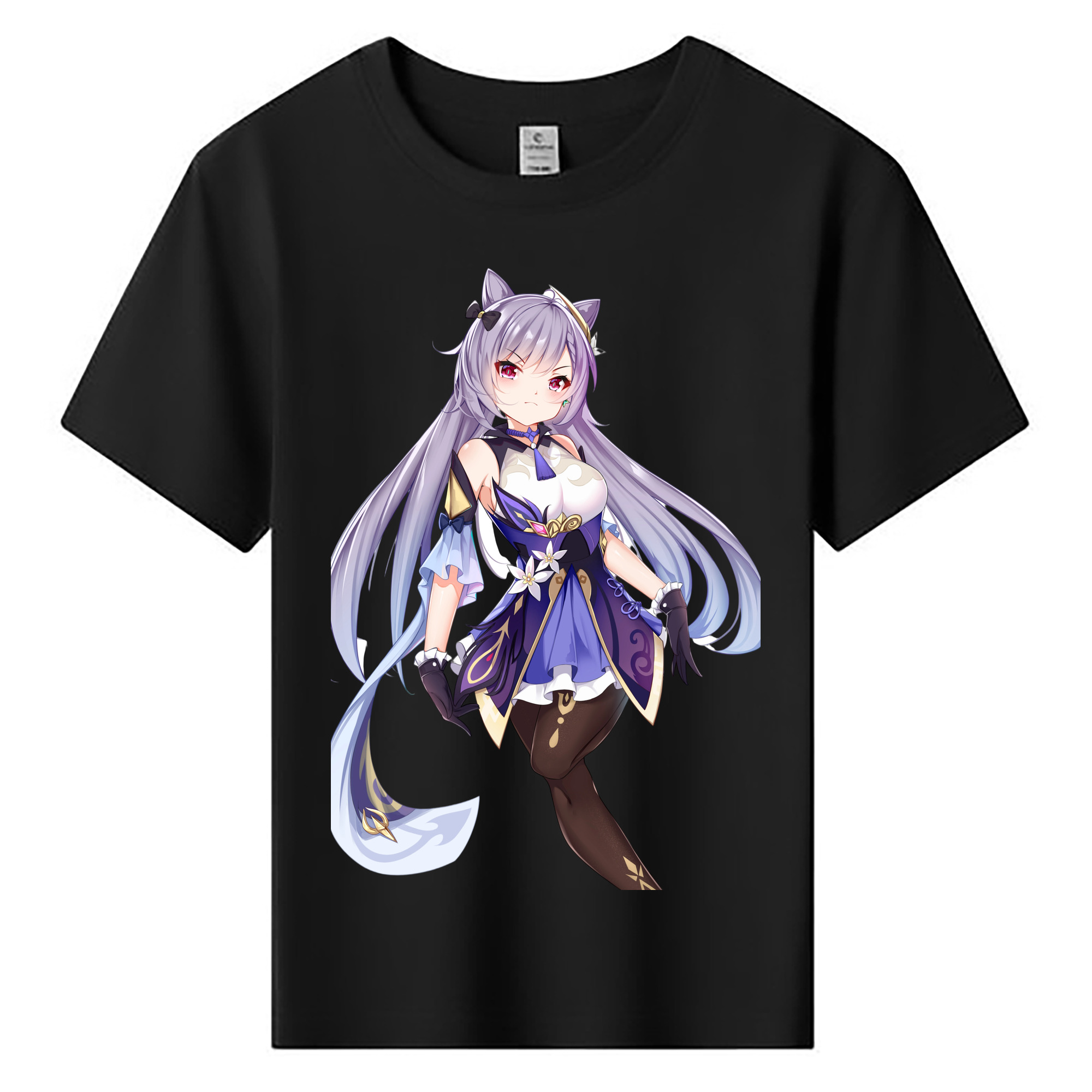 げんし神 刻晴 こくせい genshin Kokusei 綿100％キッズTシャツ（フロントプリント）