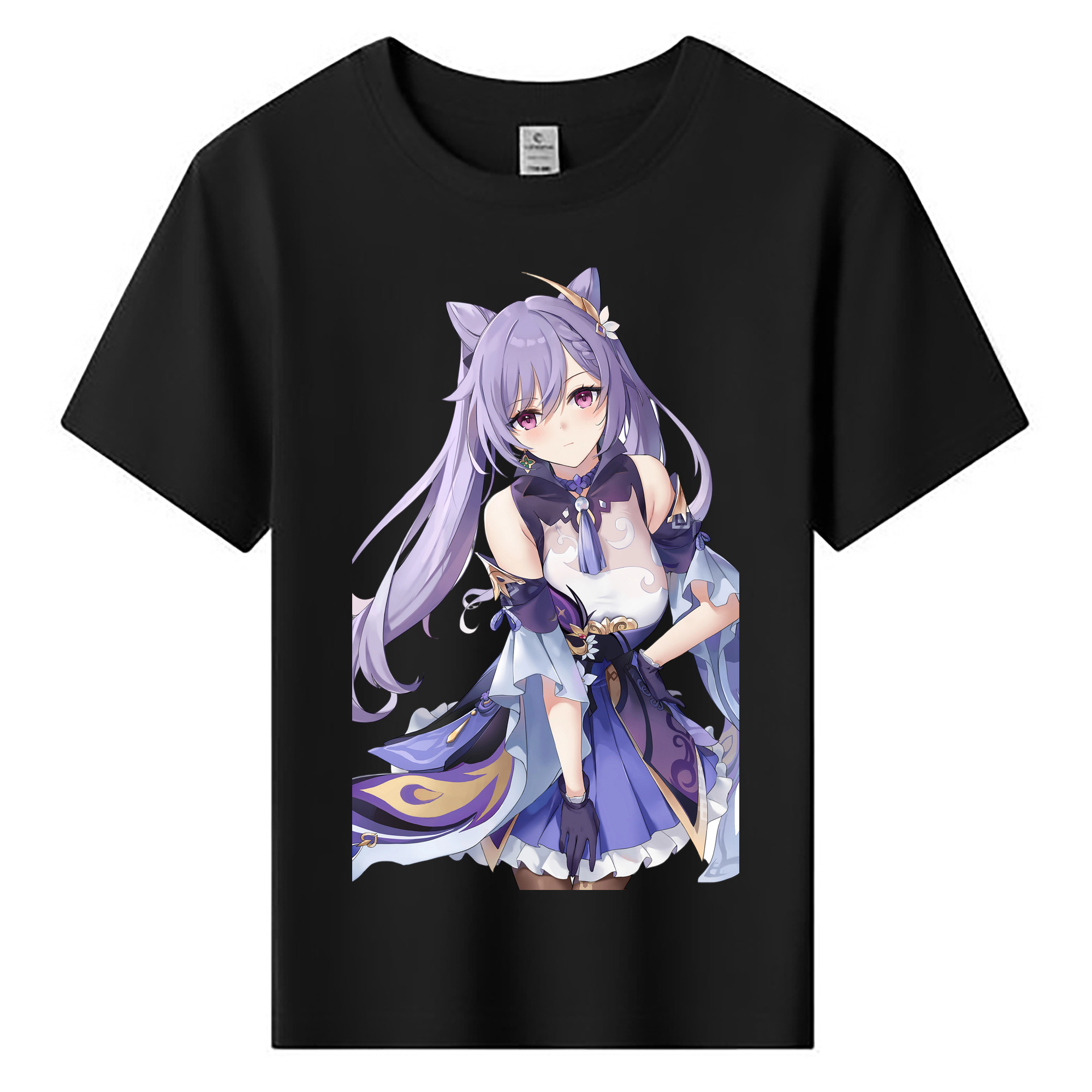げんし神 刻晴 こくせい genshin Kokusei 綿100％キッズTシャツ（フロントプリント）