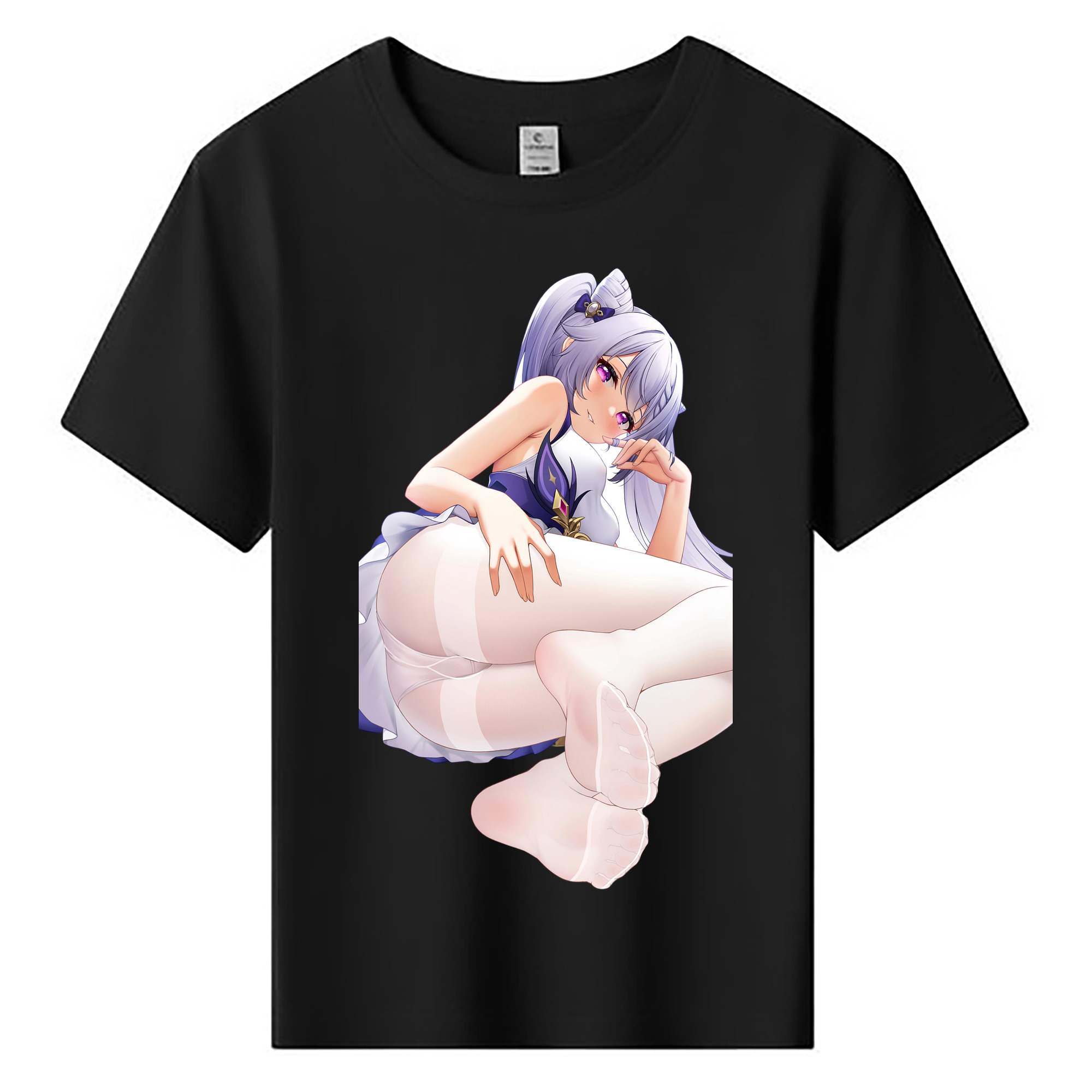 げんし神 刻晴 こくせい genshin Kokusei 綿100％キッズTシャツ（フロントプリント）