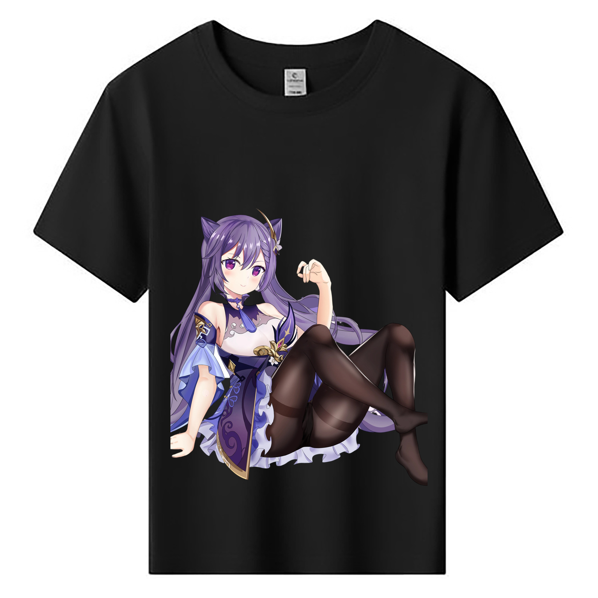げんし神 刻晴 こくせい genshin Kokusei 綿100％キッズTシャツ（フロントプリント）