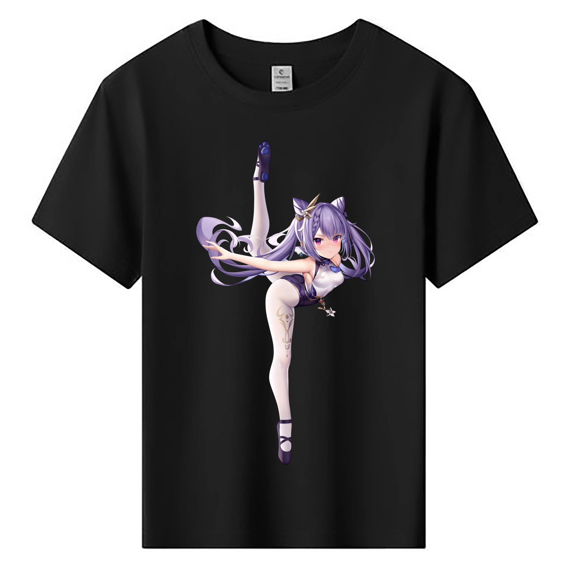 げんし神 刻晴 こくせい genshin Kokusei 綿100％キッズTシャツ（フロントプリント）