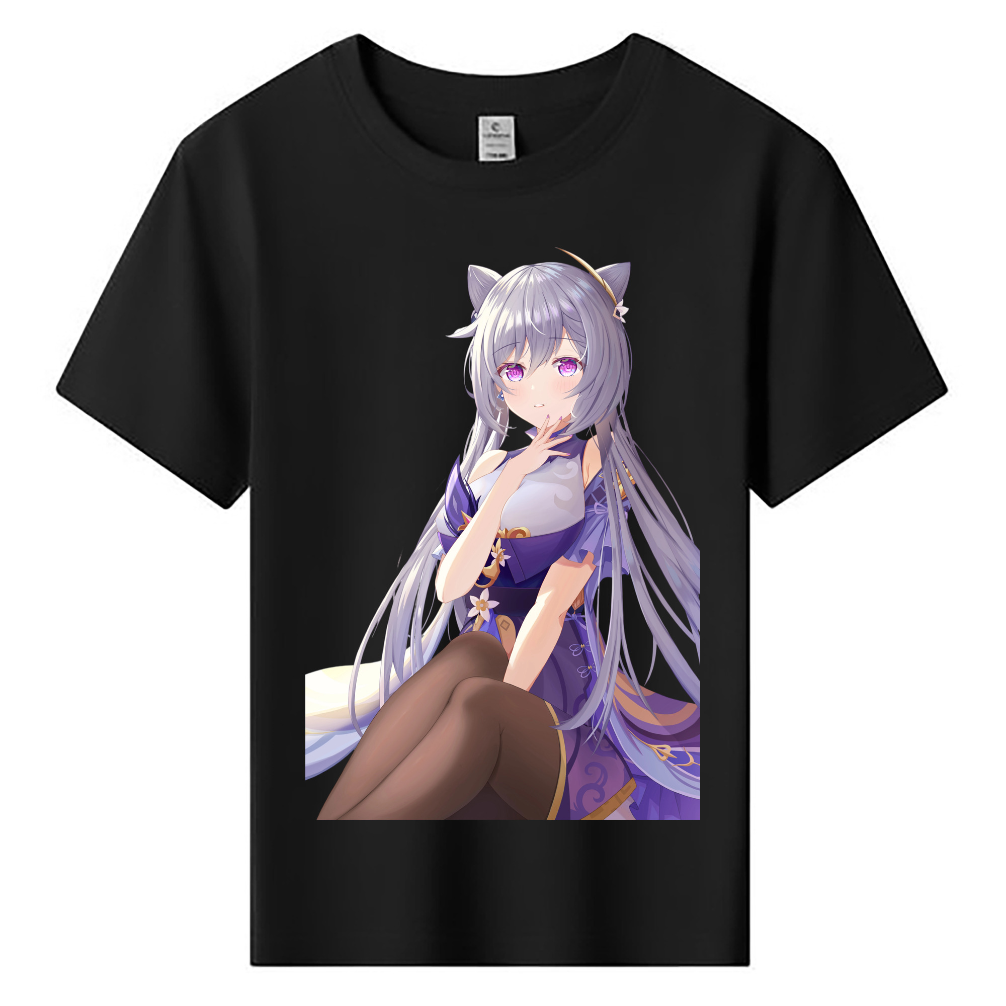 げんし神 刻晴 こくせい genshin Kokusei 綿100％キッズTシャツ（フロントプリント）