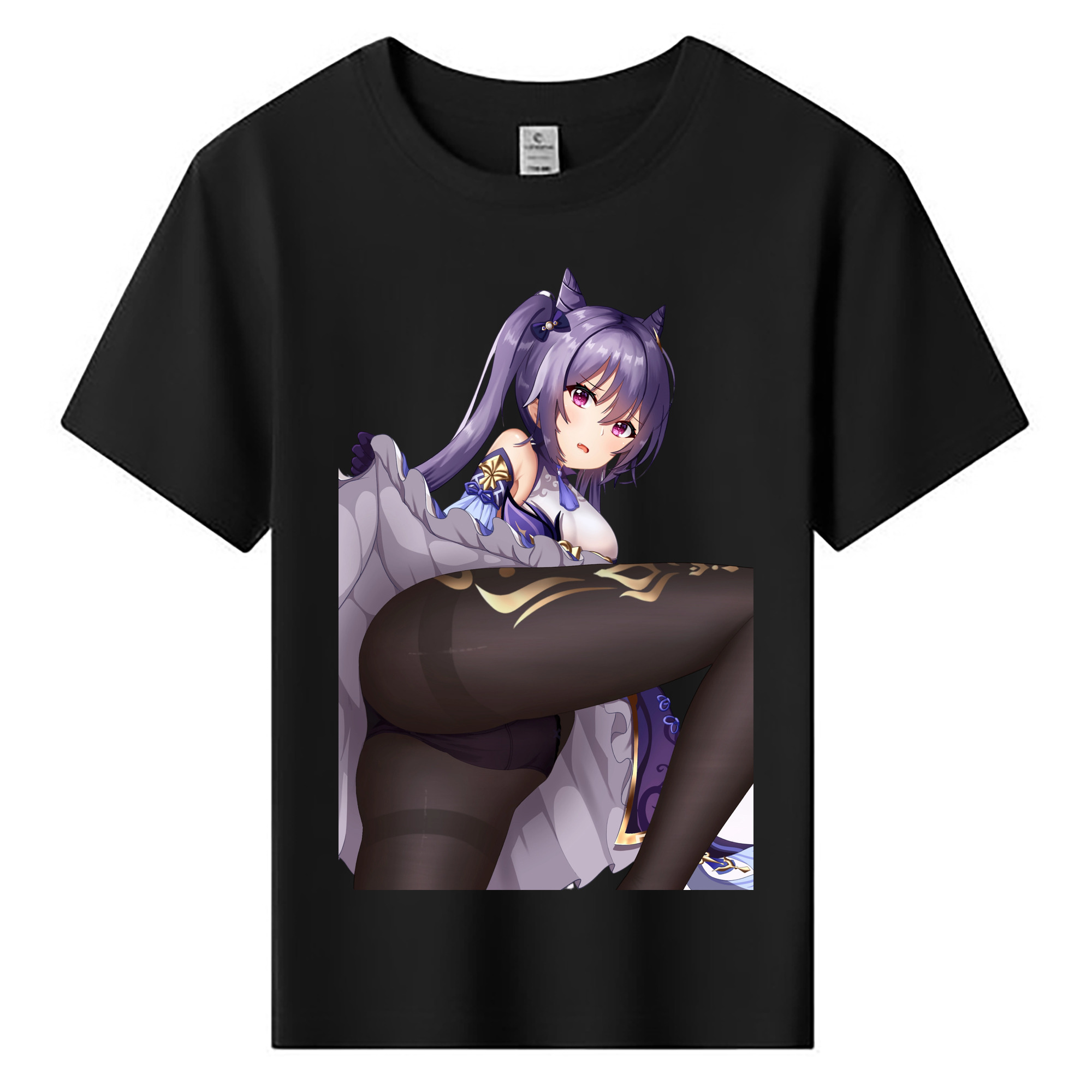 げんし神 刻晴 こくせい genshin Kokusei 綿100％キッズTシャツ（フロントプリント）