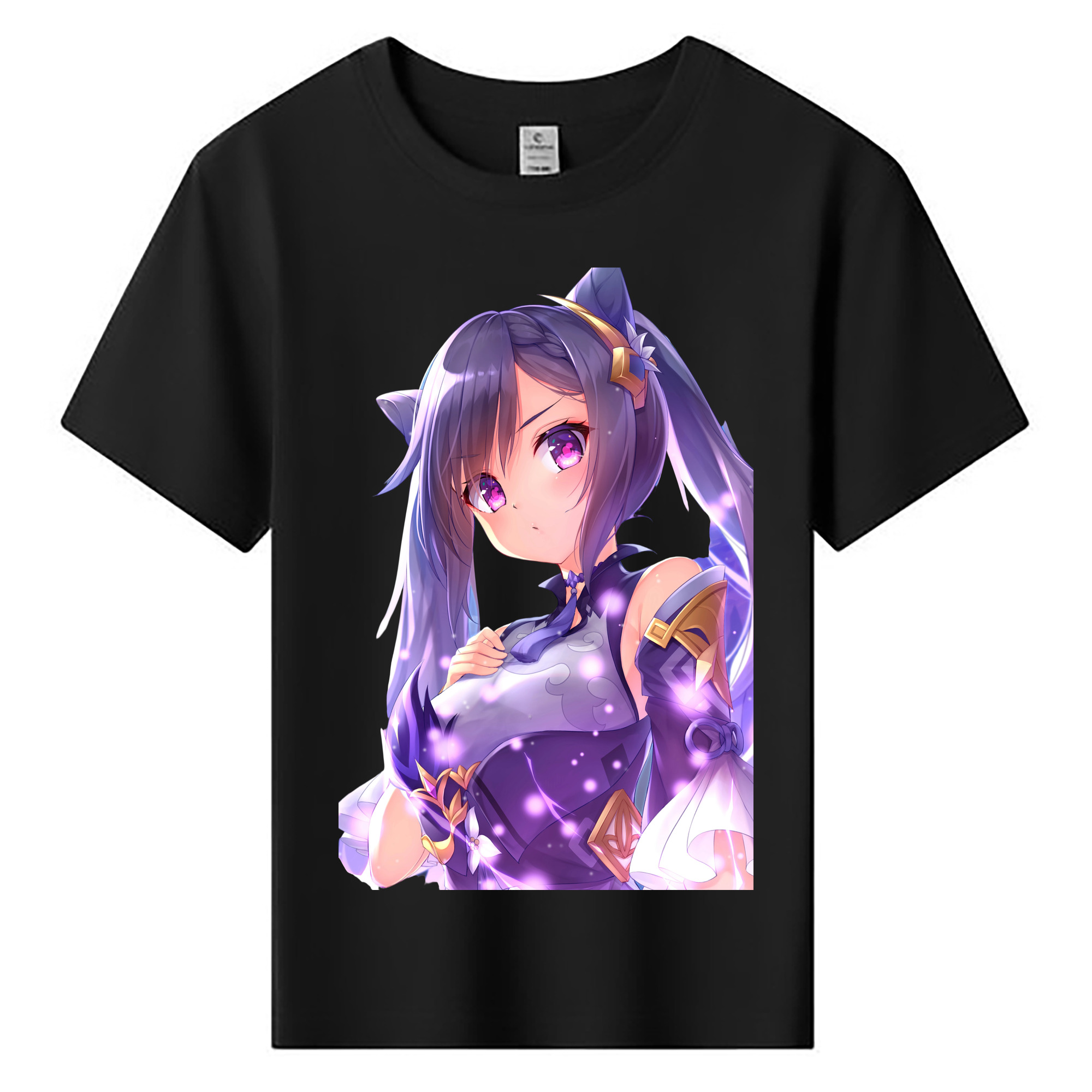 げんし神 刻晴 こくせい genshin Kokusei 綿100％キッズTシャツ（フロントプリント）